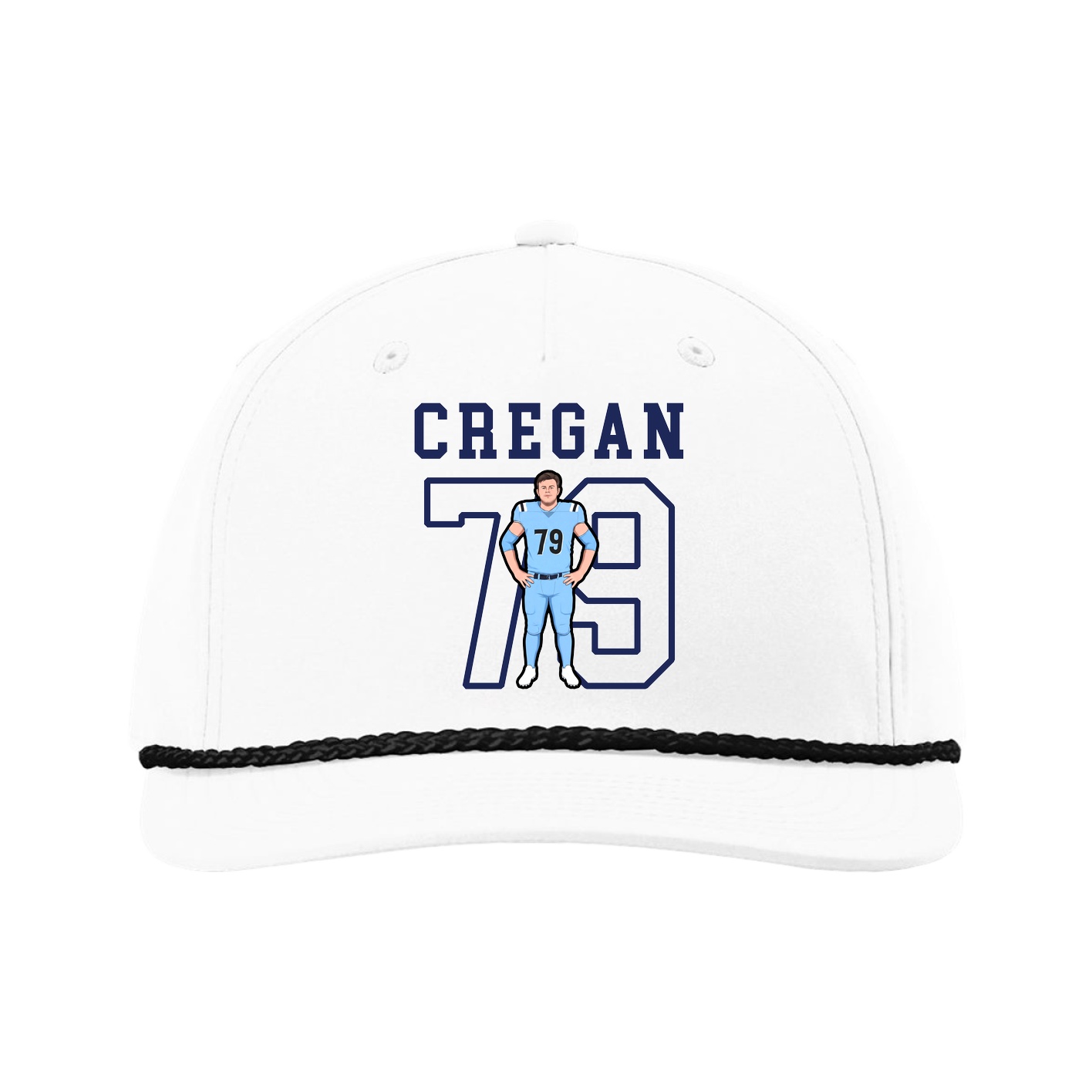 Five-Panel Classic Rope Cap — Shirsey in White