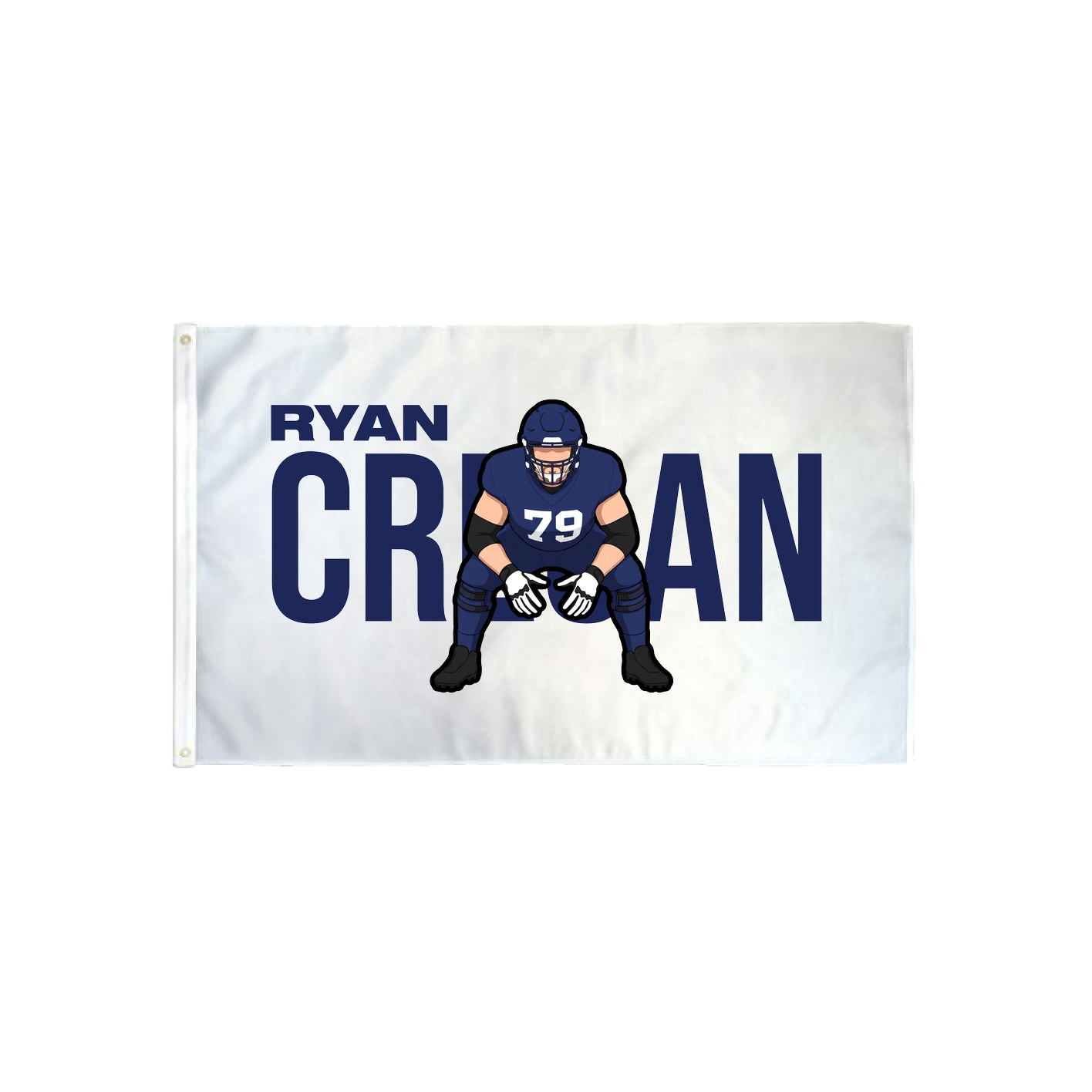 3x5 Flag — Player Name in Classic
