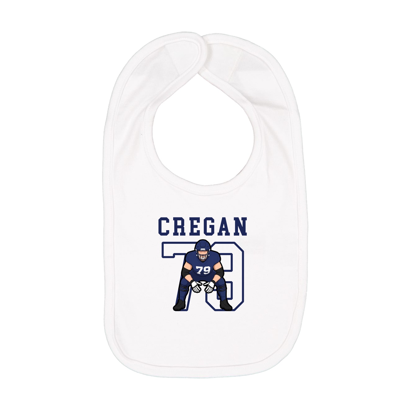 Infant Bib — Shirsey in White