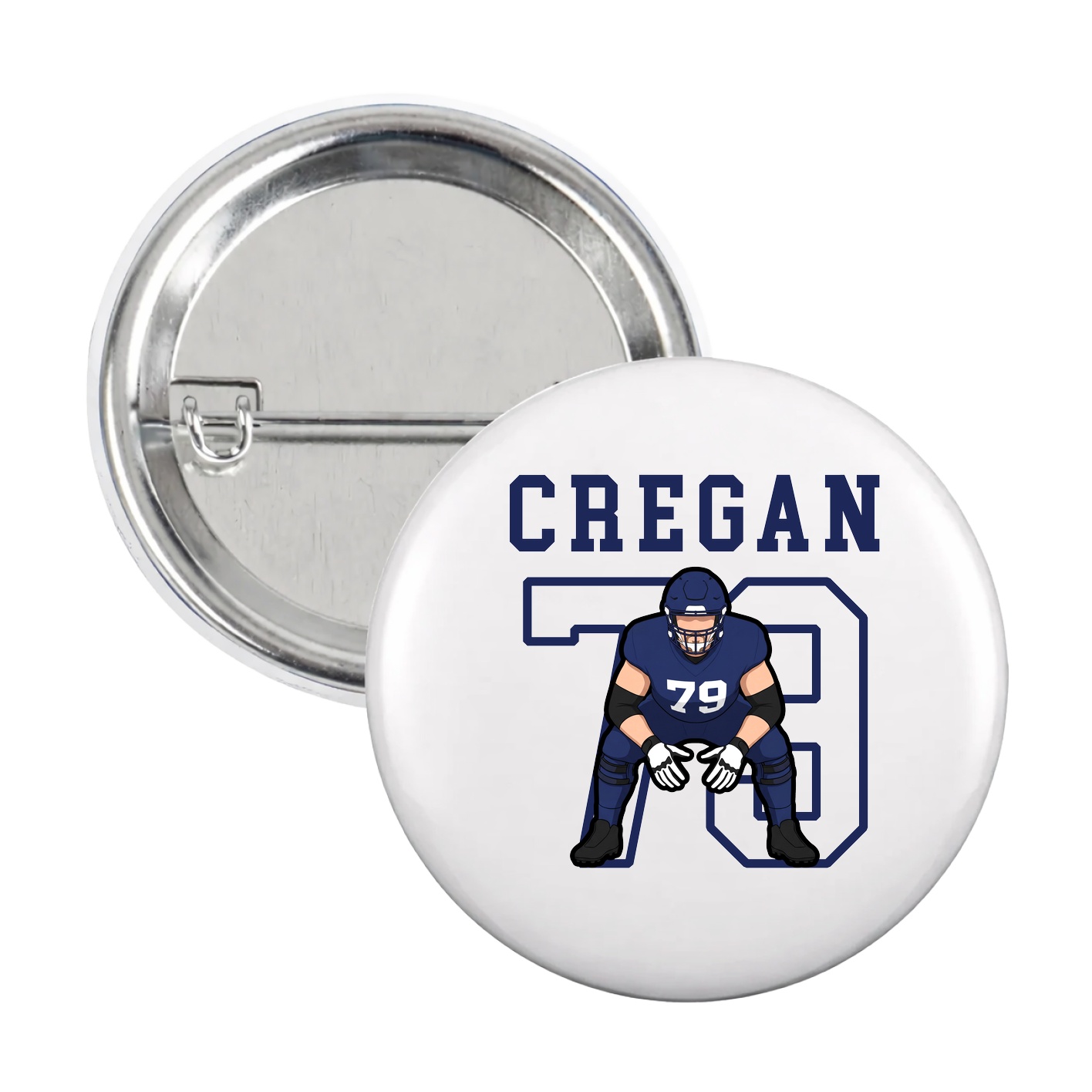 Game Day Button — Shirsey in White