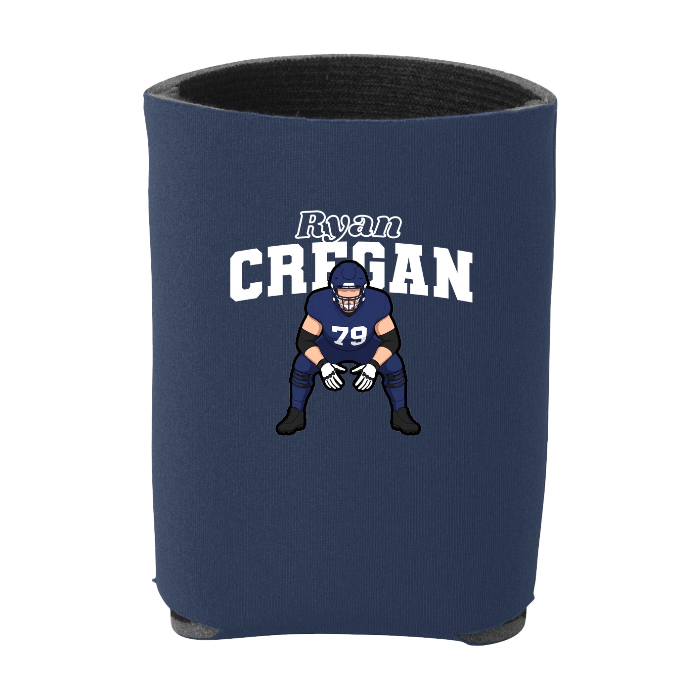 Can Holder — Name Arch in Navy