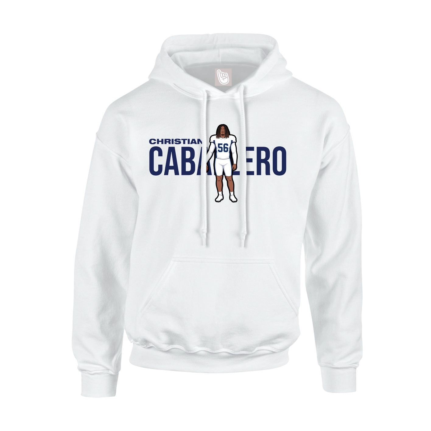 Hoodie — Player Name in White