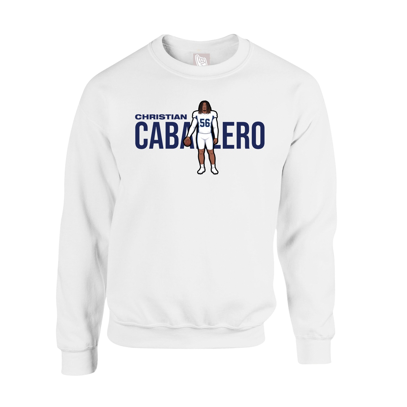Fleece Crew — Player Name in White