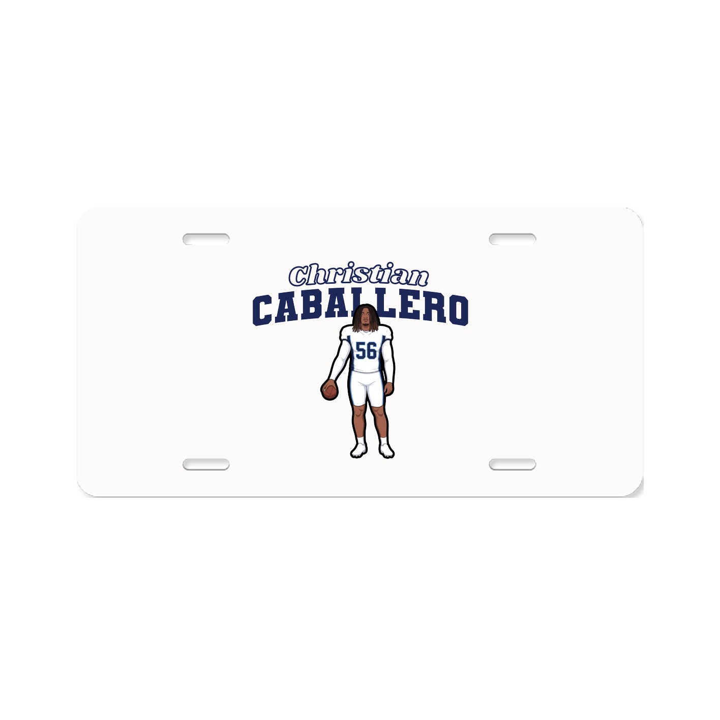 License Plate — Name Arch in Classic