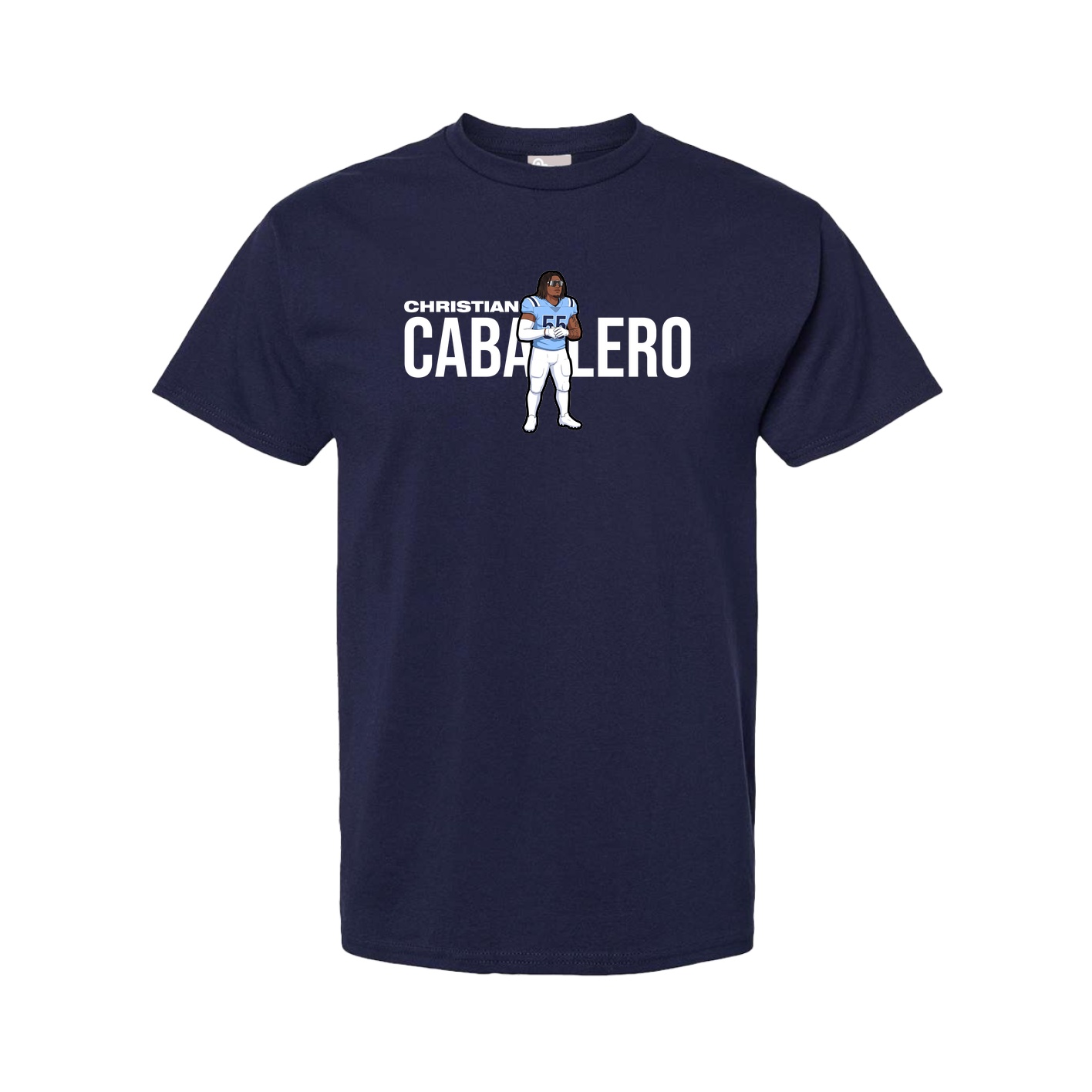 Youth Tee — Player Name in Navy