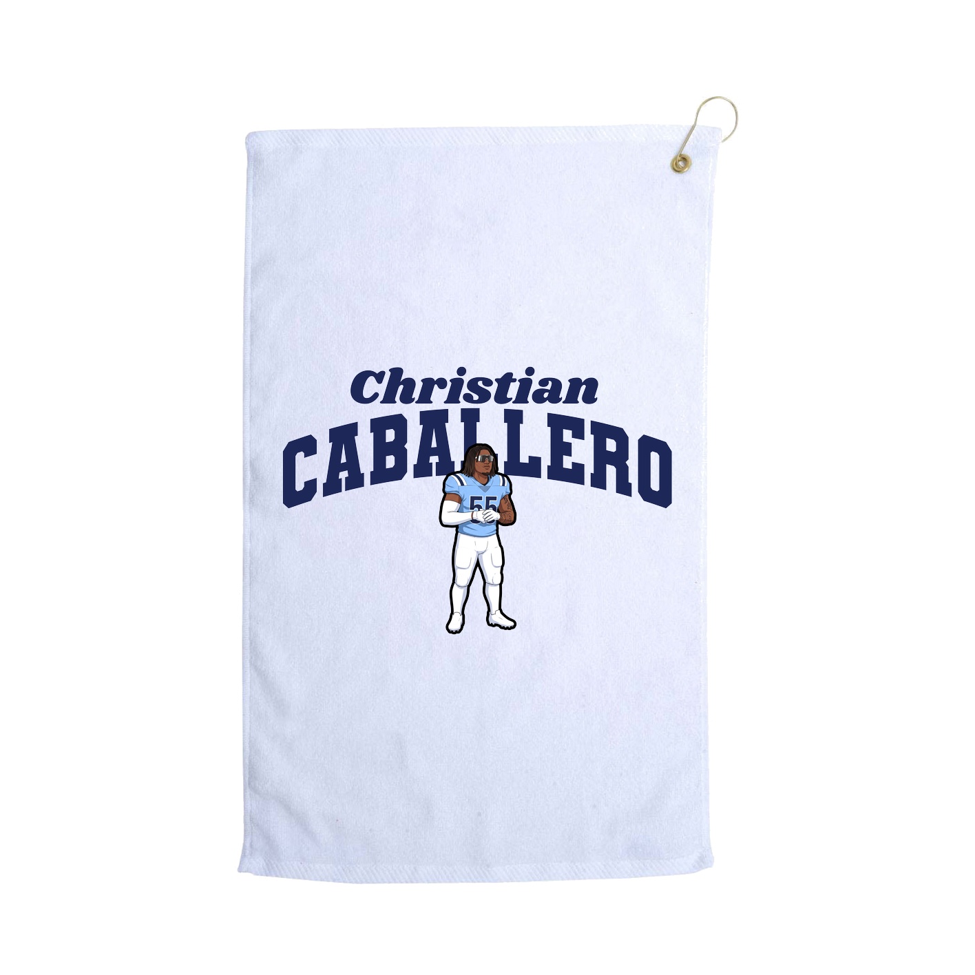 Golf Towel — Signature Arch in White