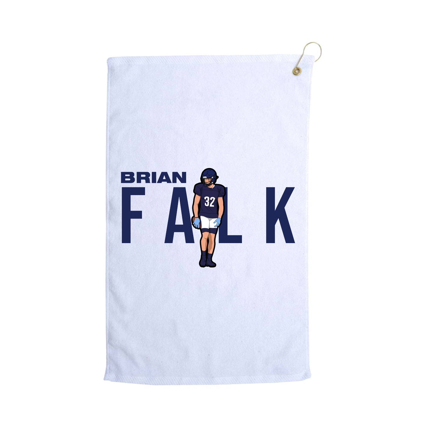 Golf Towel — Player Name in White