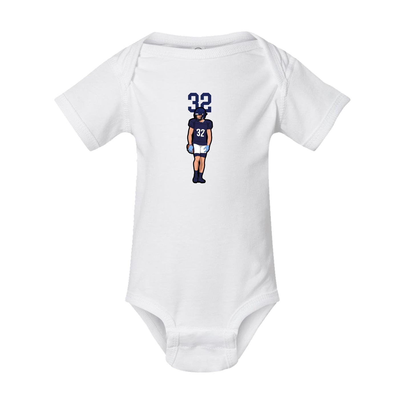 Baby Onesie — Number Top in White