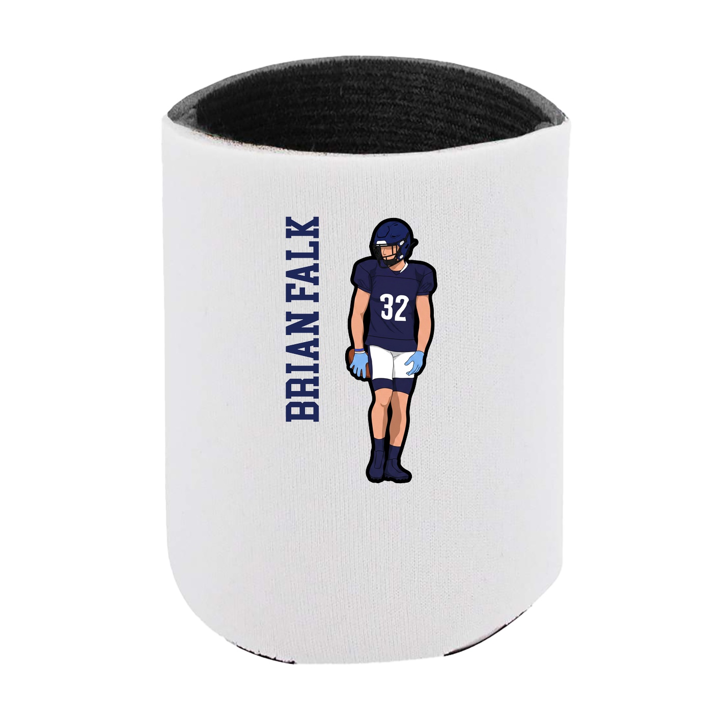 Can Holder — Name Vertical in White