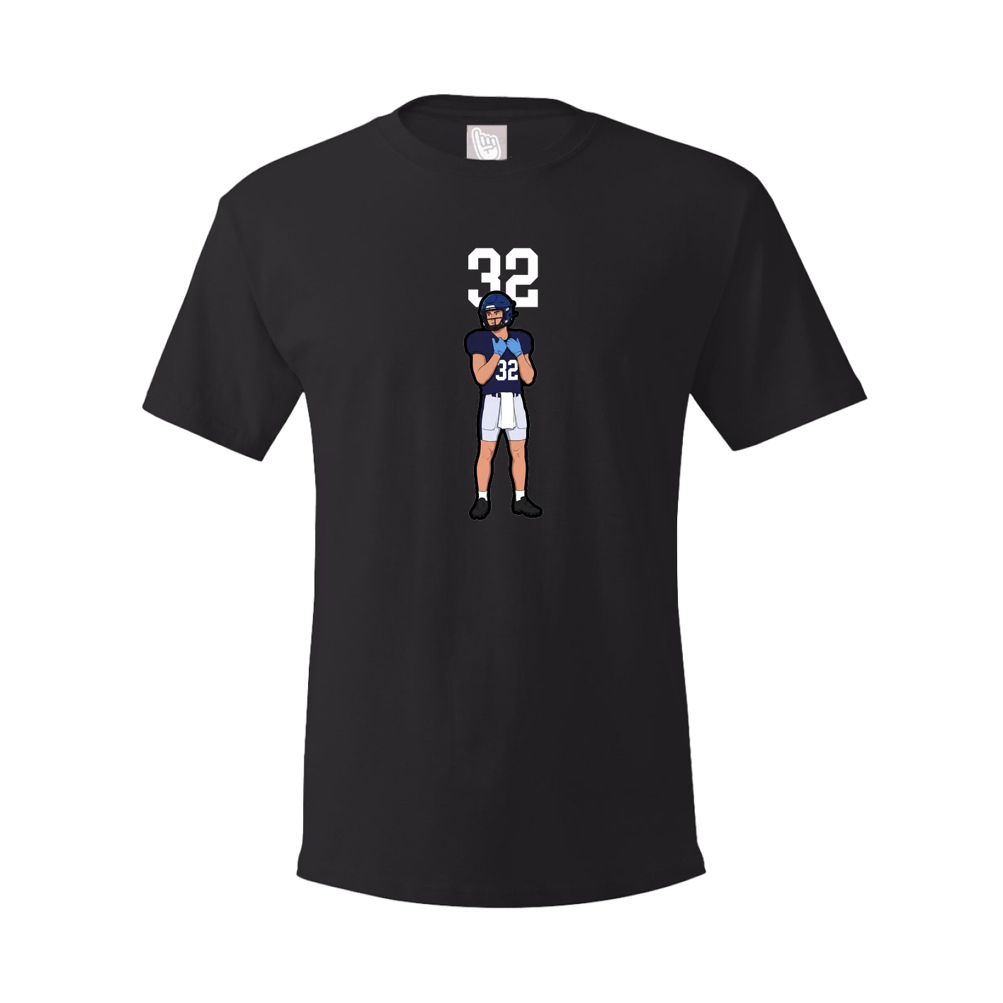 Youth Tee — Number Top in Black