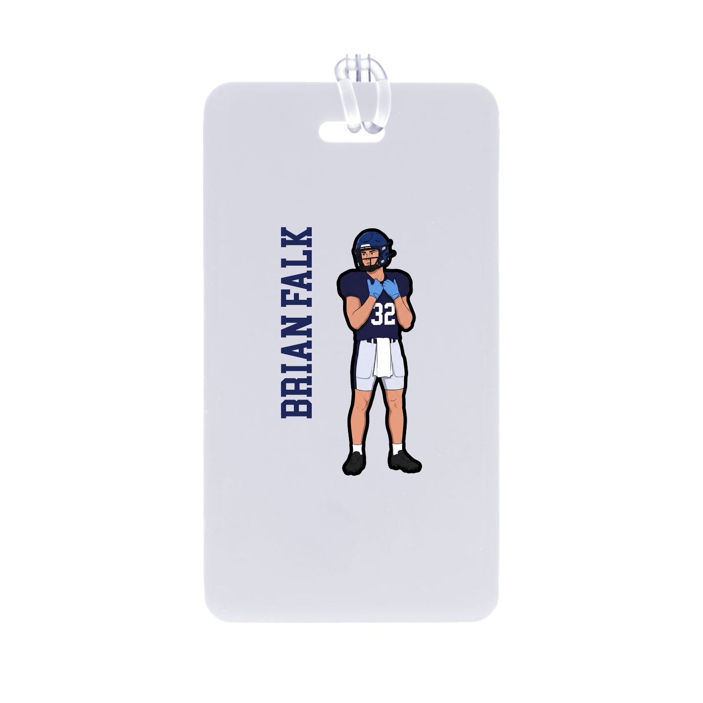 Bag Tag — Name Vertical in Classic