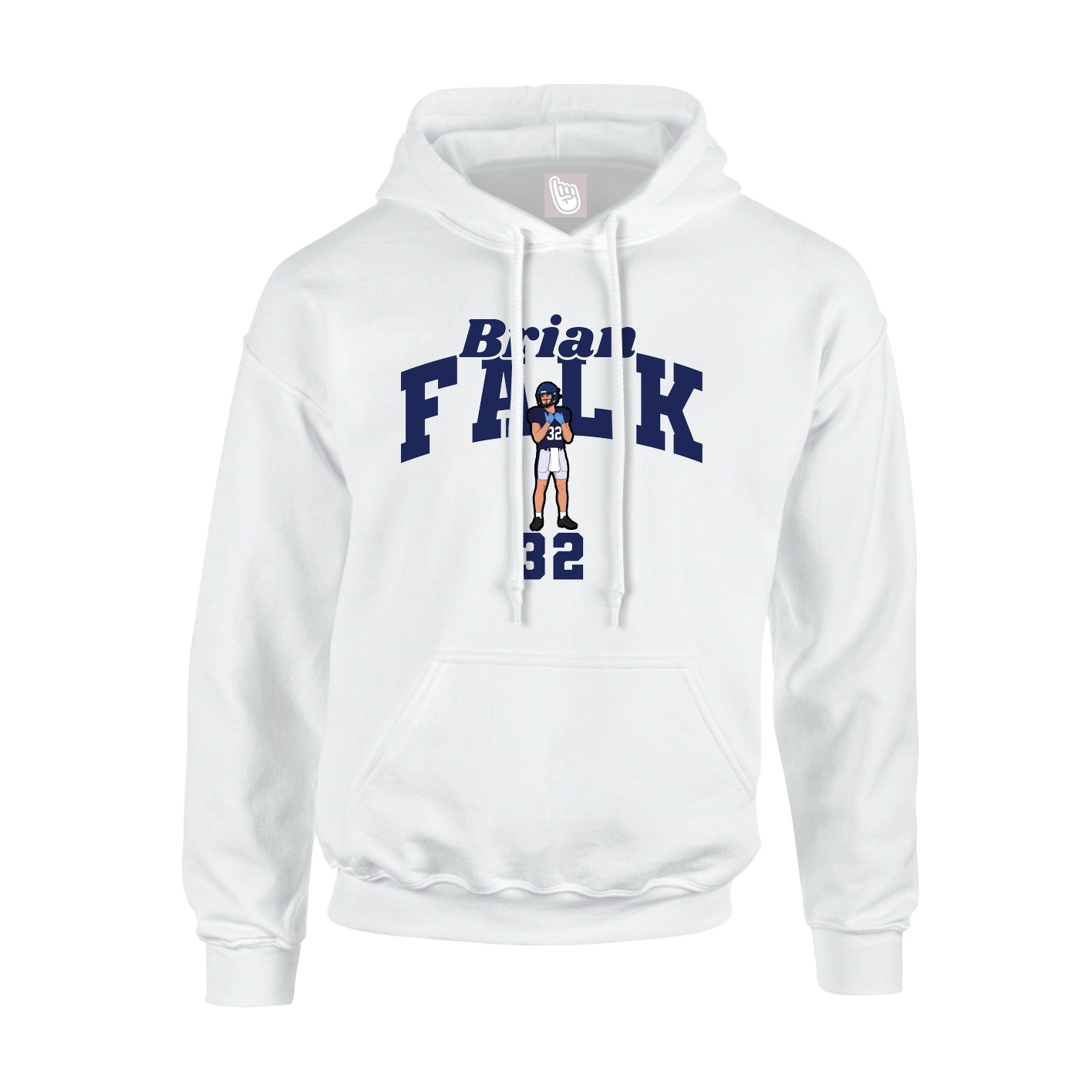 Hoodie — Signature Arch in White