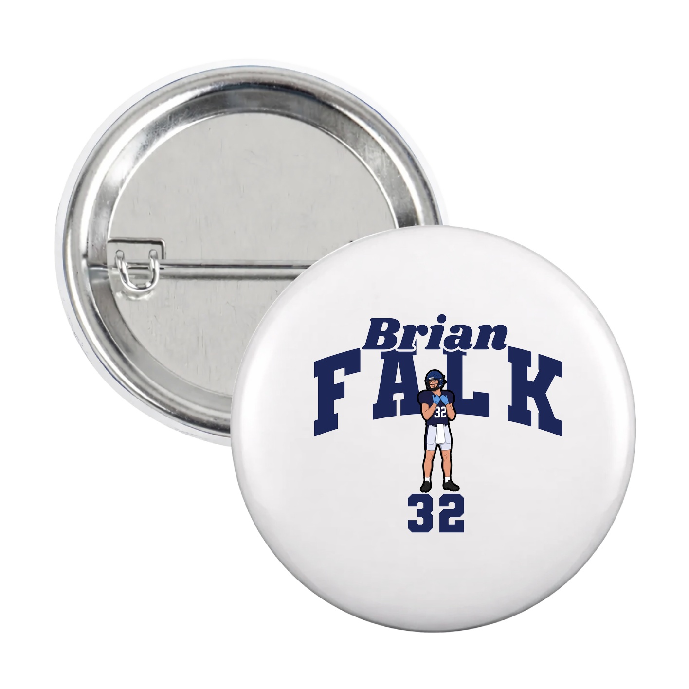 Game Day Button — Signature Arch in White