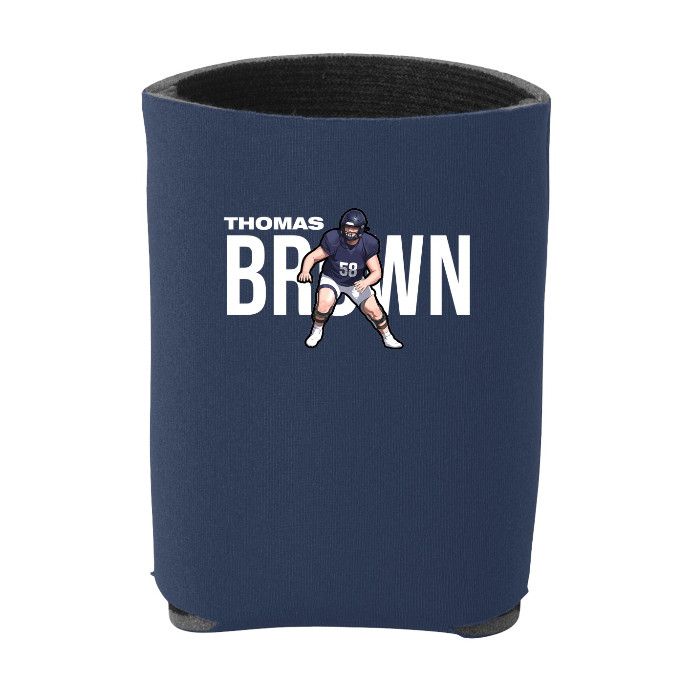 Can Holder — Player Name in Navy