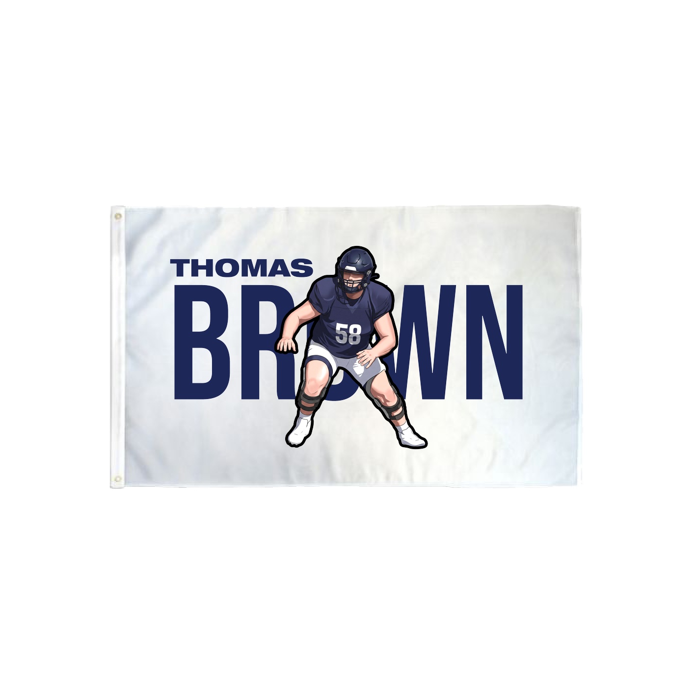3x5 Flag — Player Name in Classic