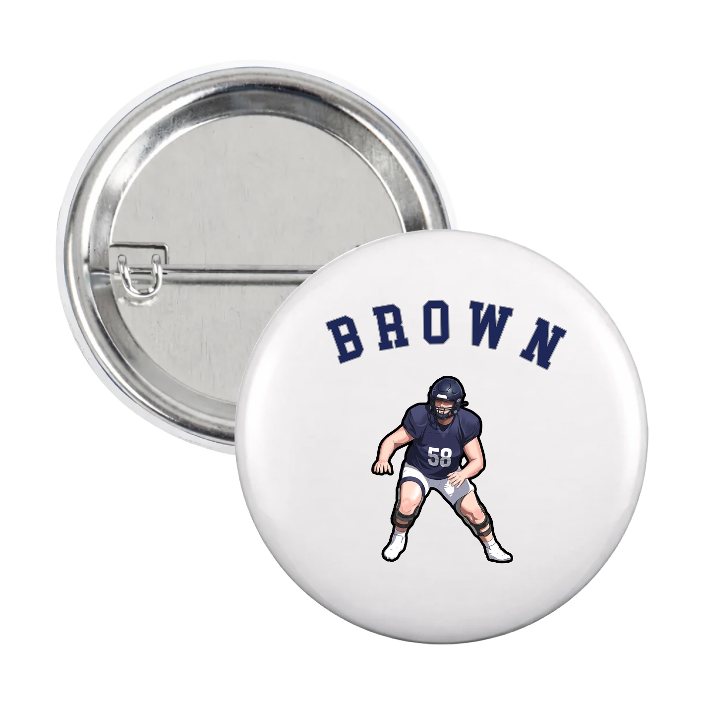Game Day Button — Shirsey Arch in White