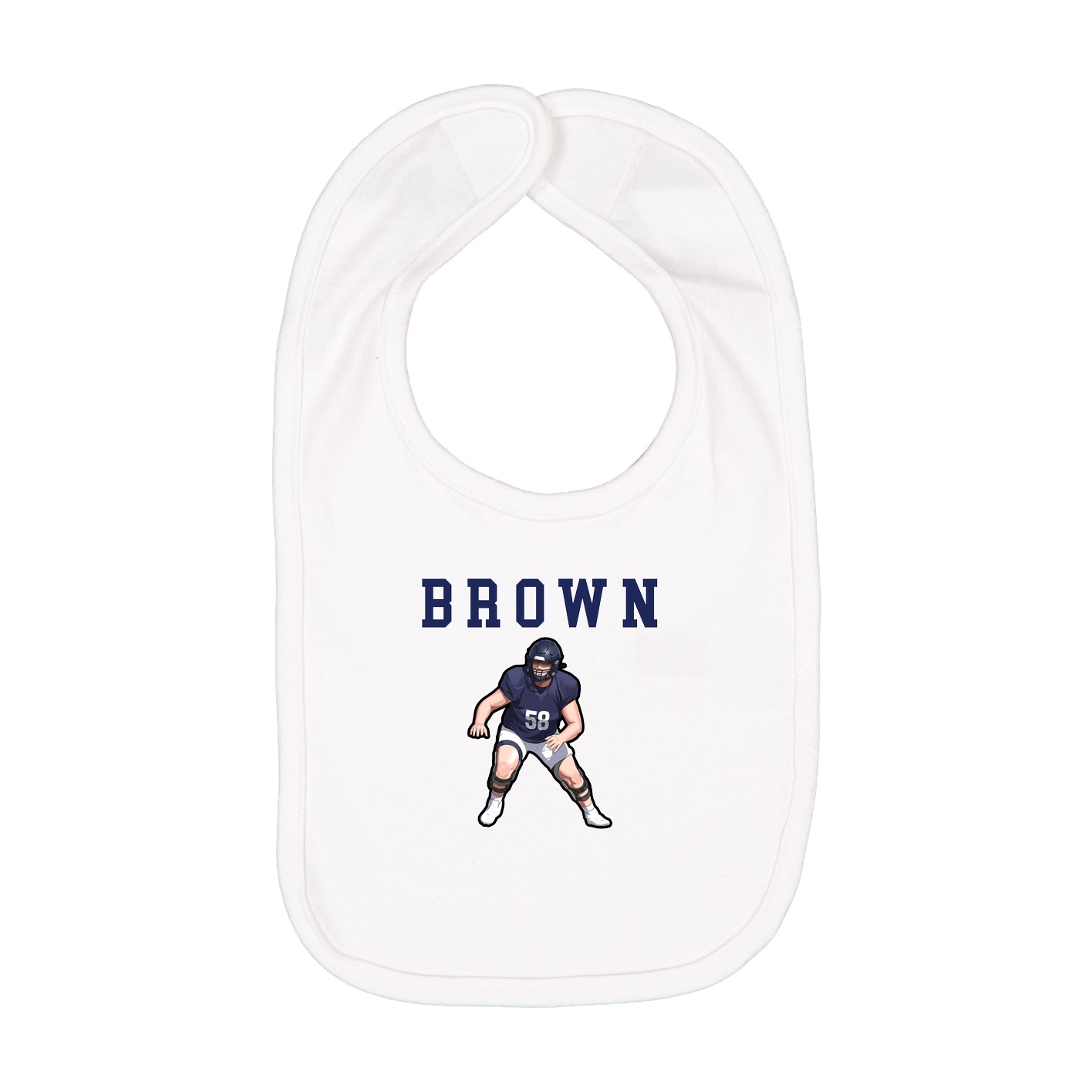 Infant Bib — Shirsey in White