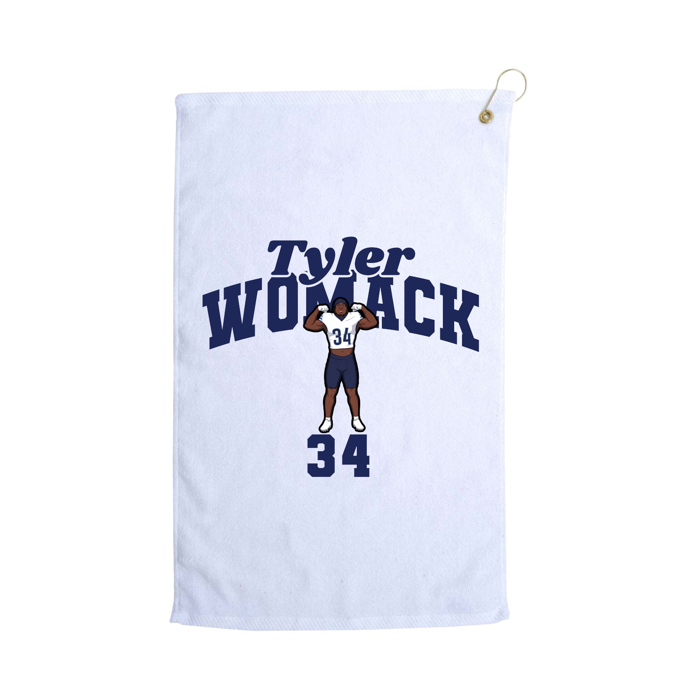 Golf Towel — Signature Arch in White