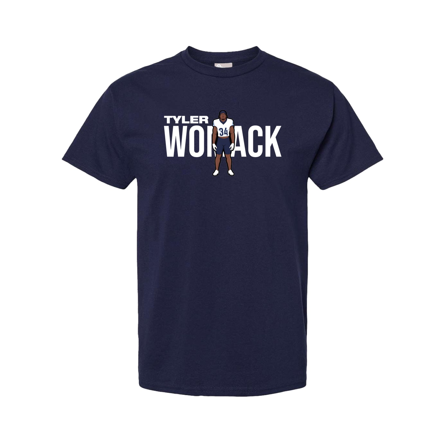 Tee — Player Name in Navy