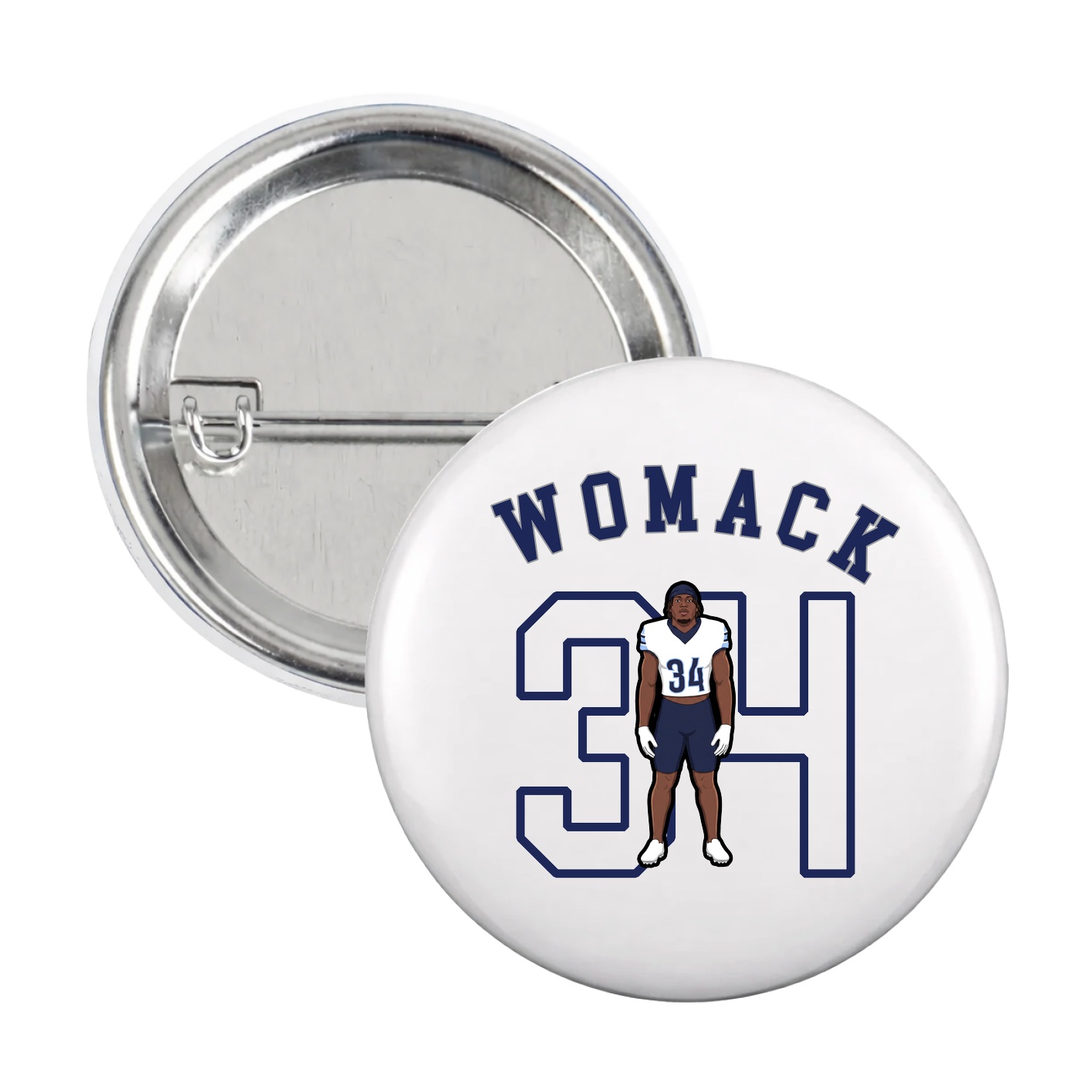 Game Day Button — Shirsey Arch in White