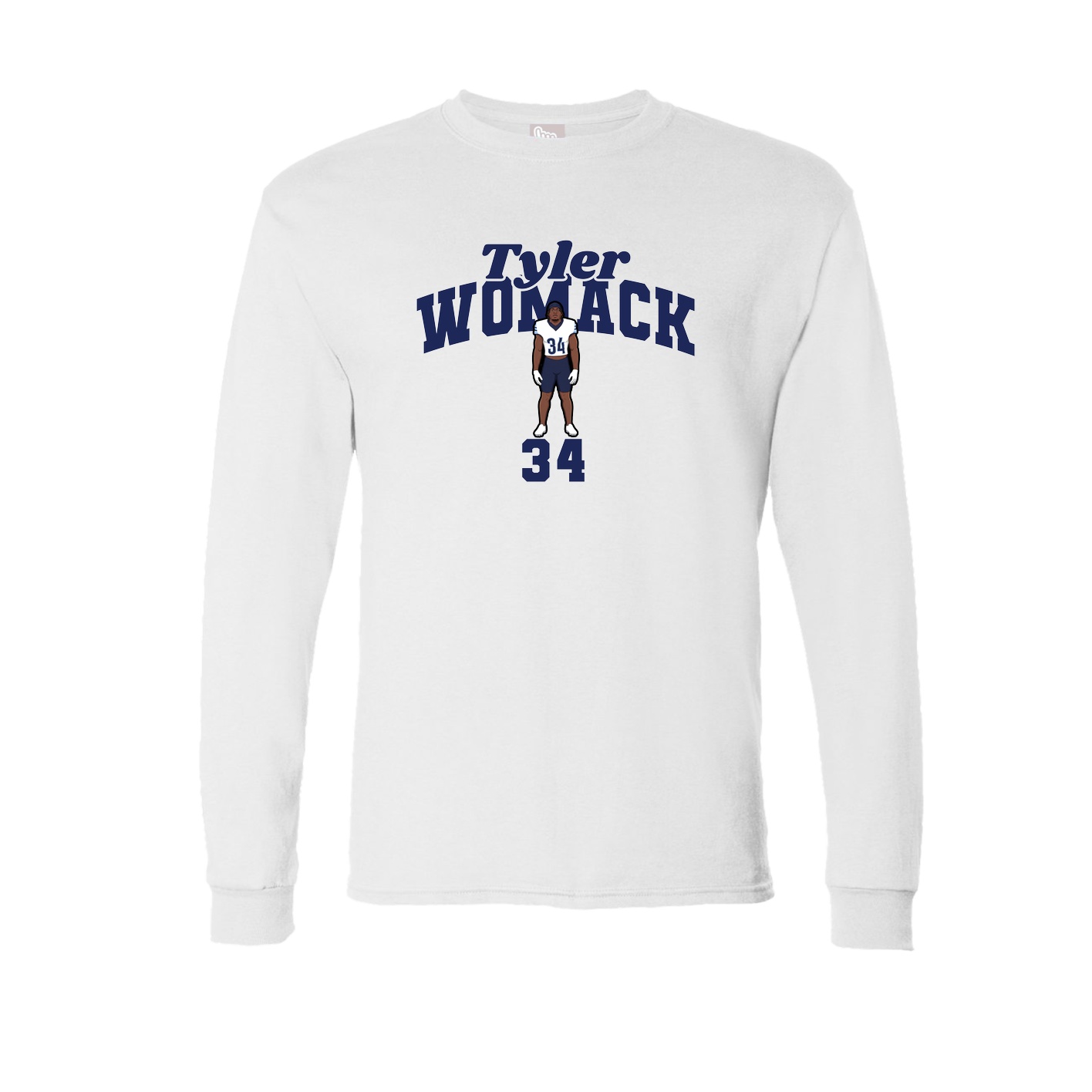 Long Sleeve Tee — Signature Arch in White