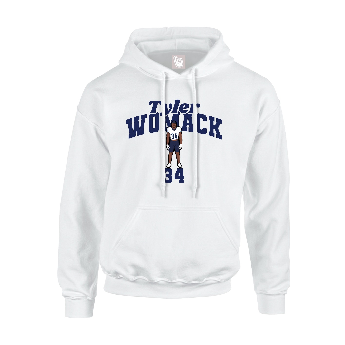 Hoodie — Signature Arch in White