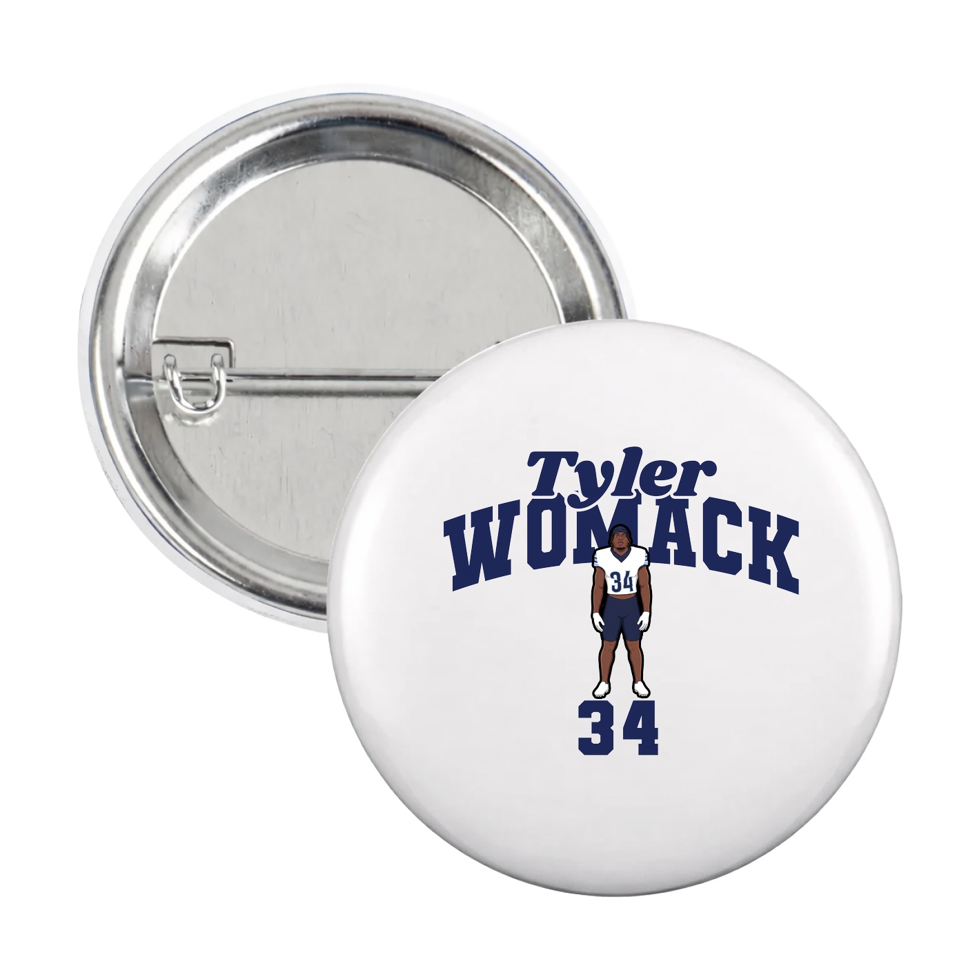 Game Day Button — Signature Arch in White