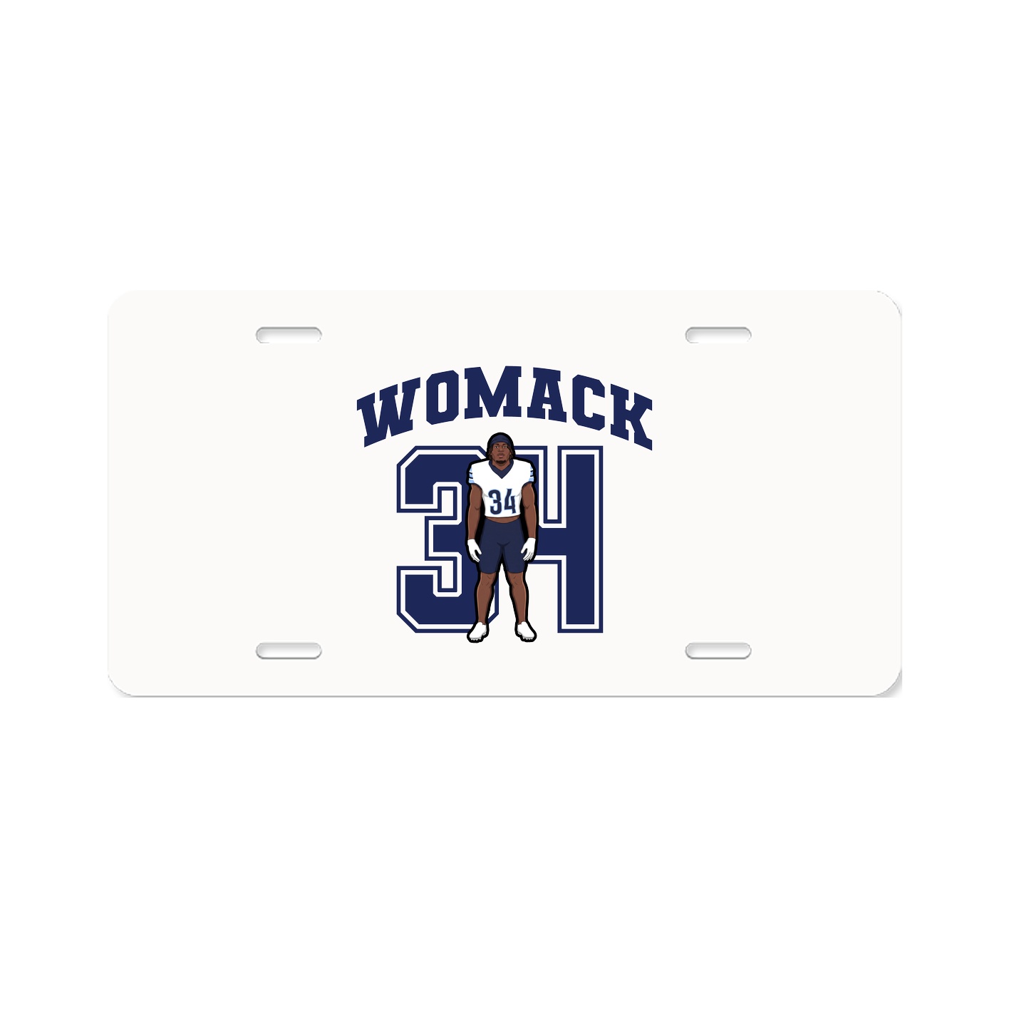 License Plate — Number in Classic