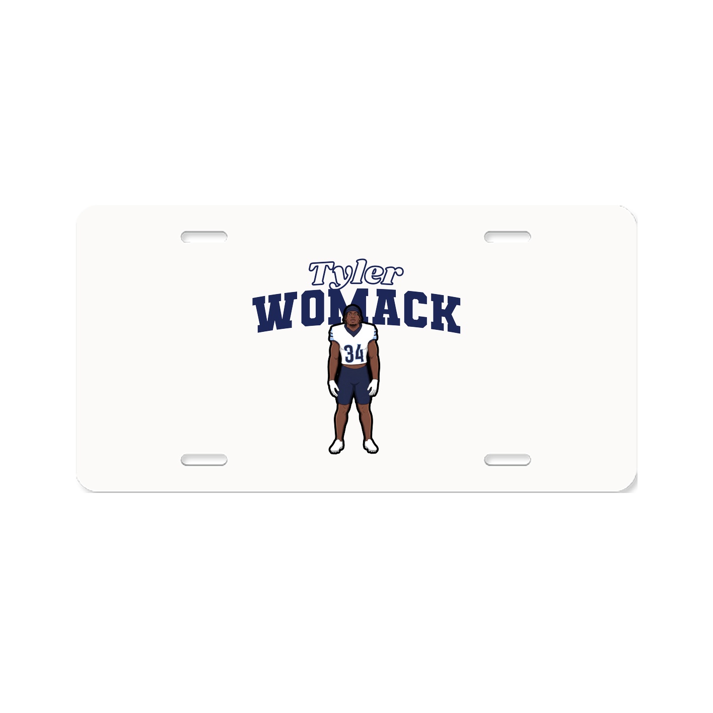 License Plate — Name Arch in Classic