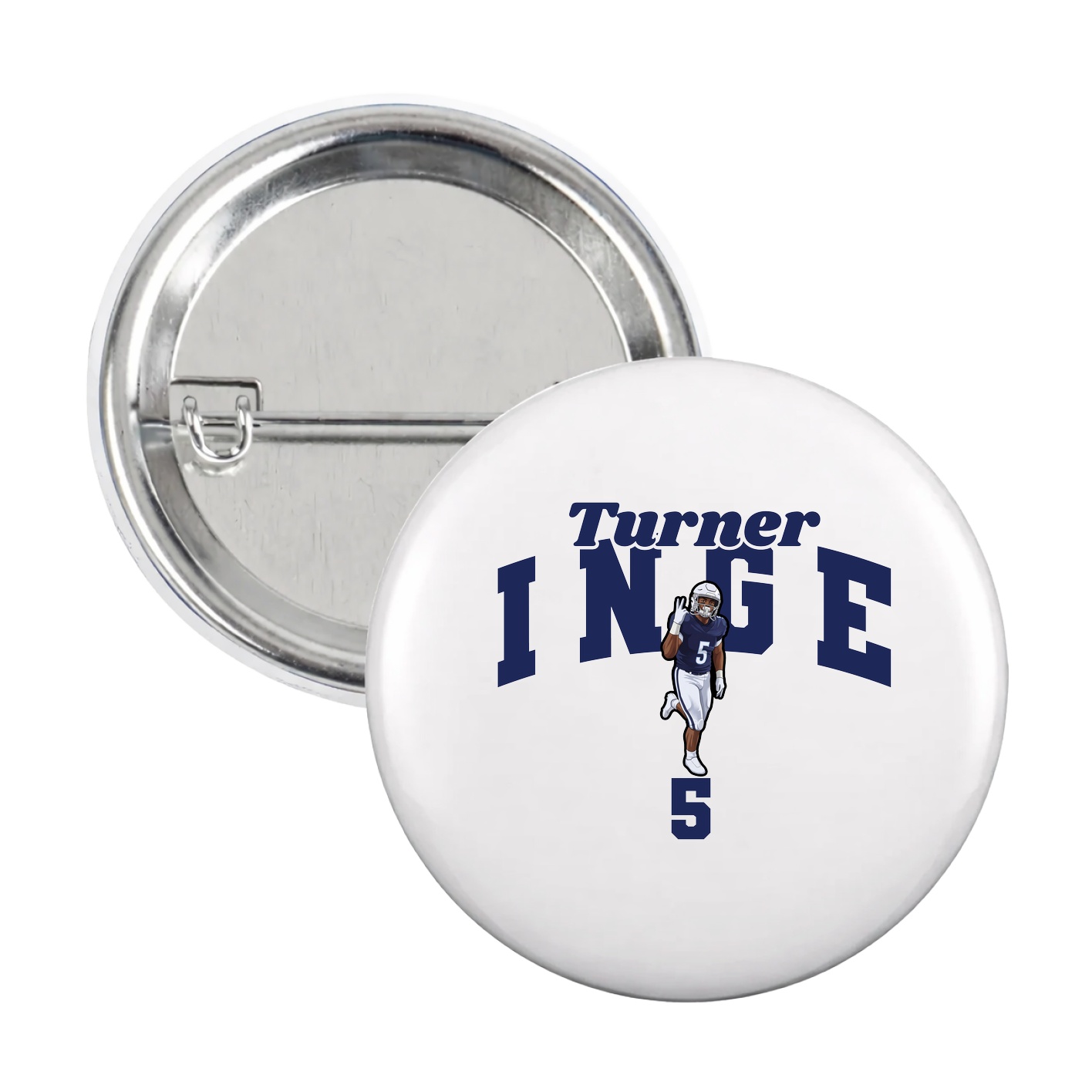 Game Day Button — Signature Arch in White