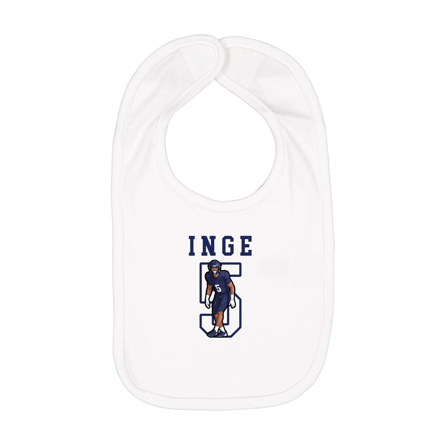 Infant Bib — Shirsey in White