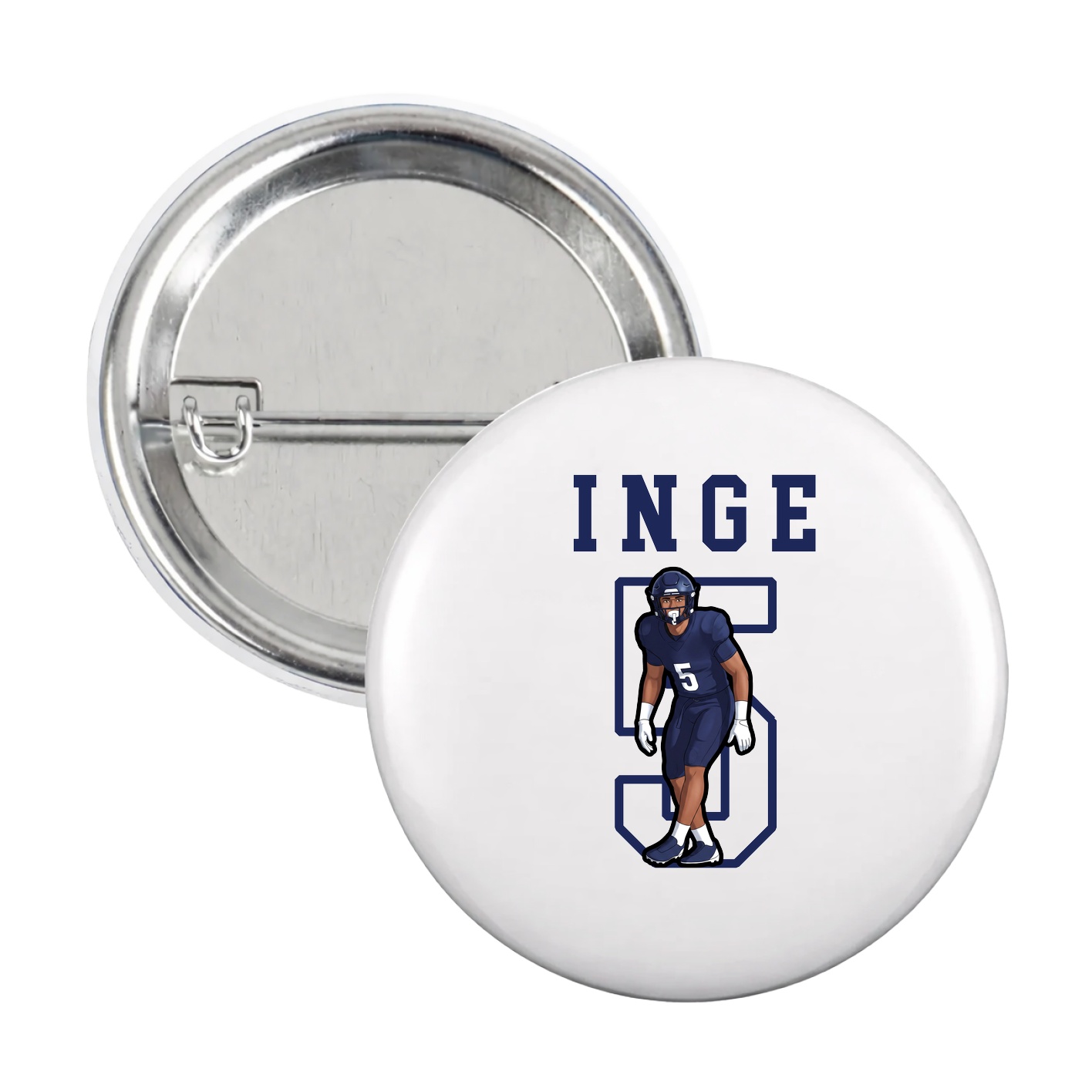 Game Day Button — Shirsey in White