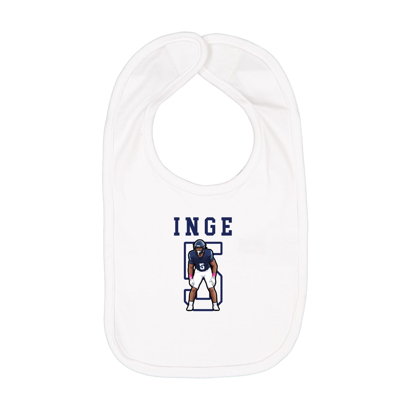 Infant Bib — Shirsey in White