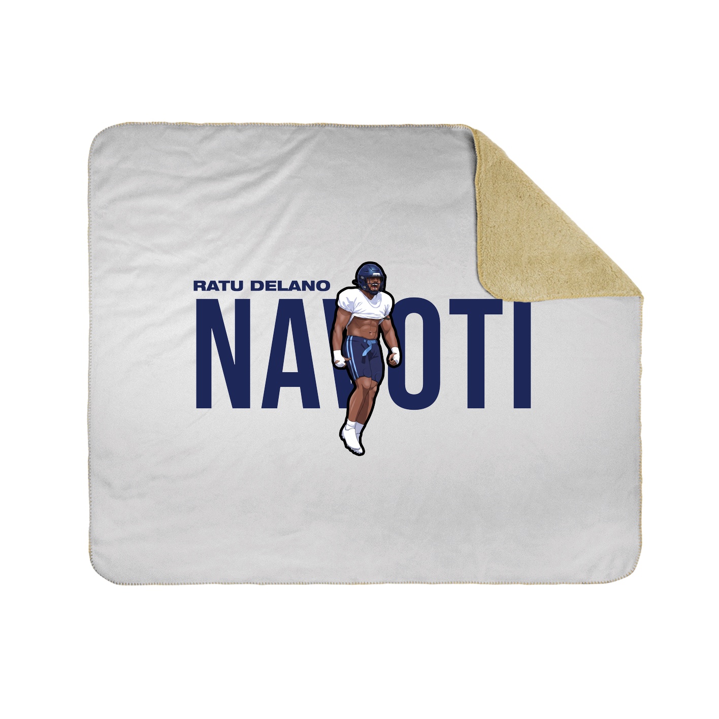 Throw Blanket — Player Name in White