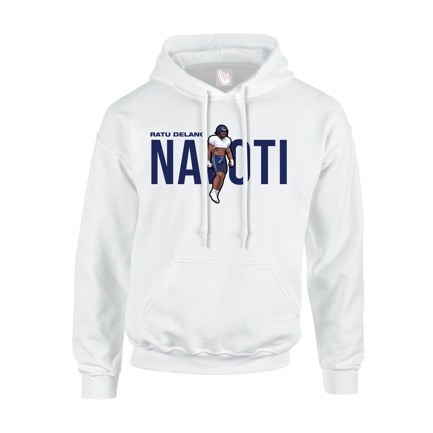 Youth Hoodie — Player Name in White