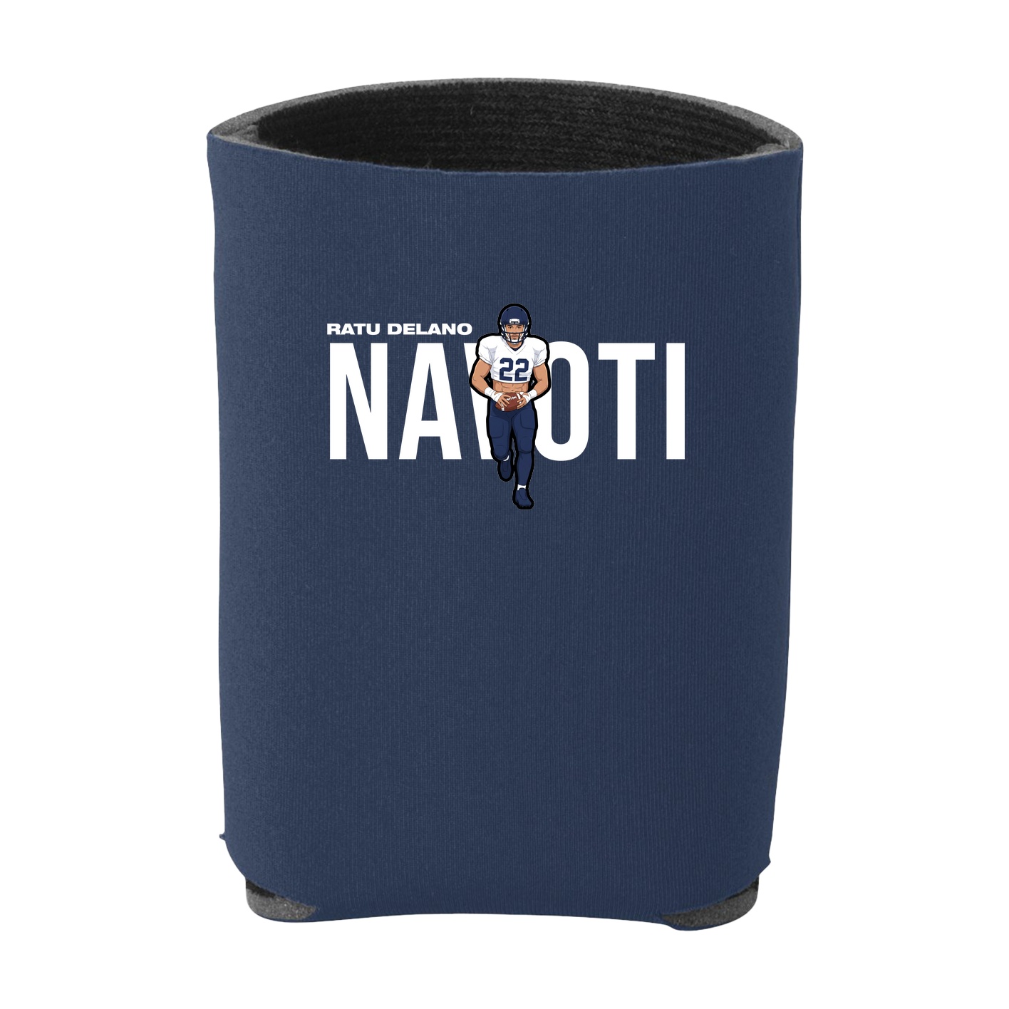 Can Holder — Player Name in Navy