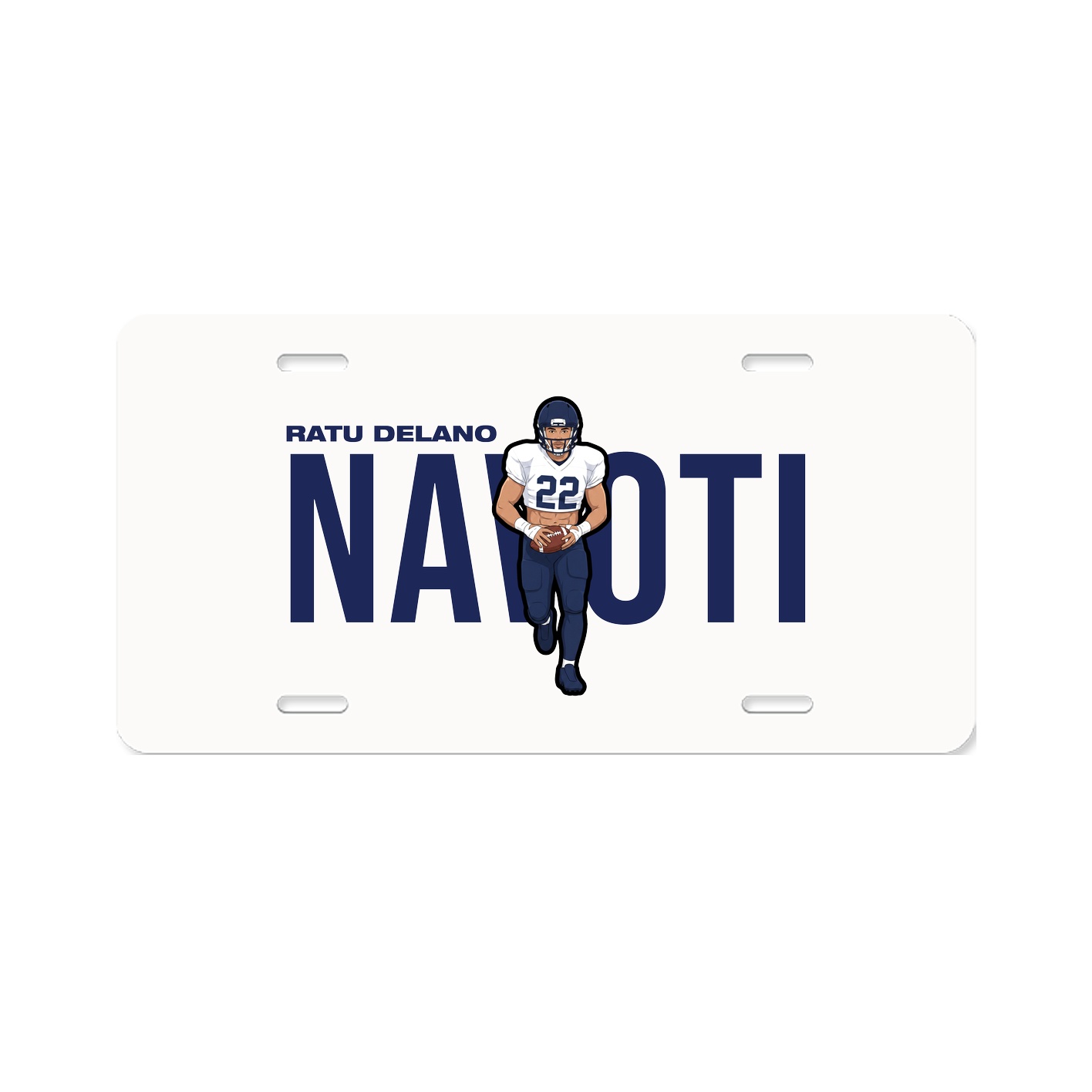 License Plate — Player Name in Classic