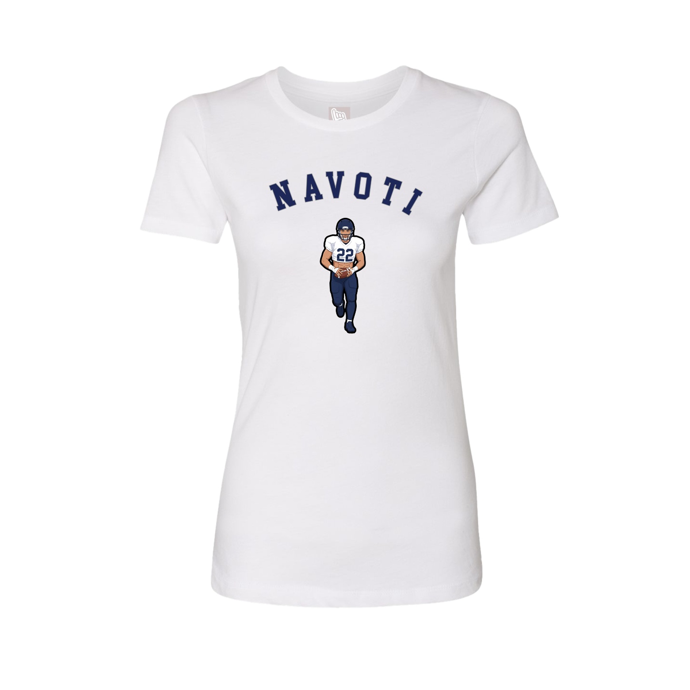 Fitted Women's Tee — Shirsey Arch in White