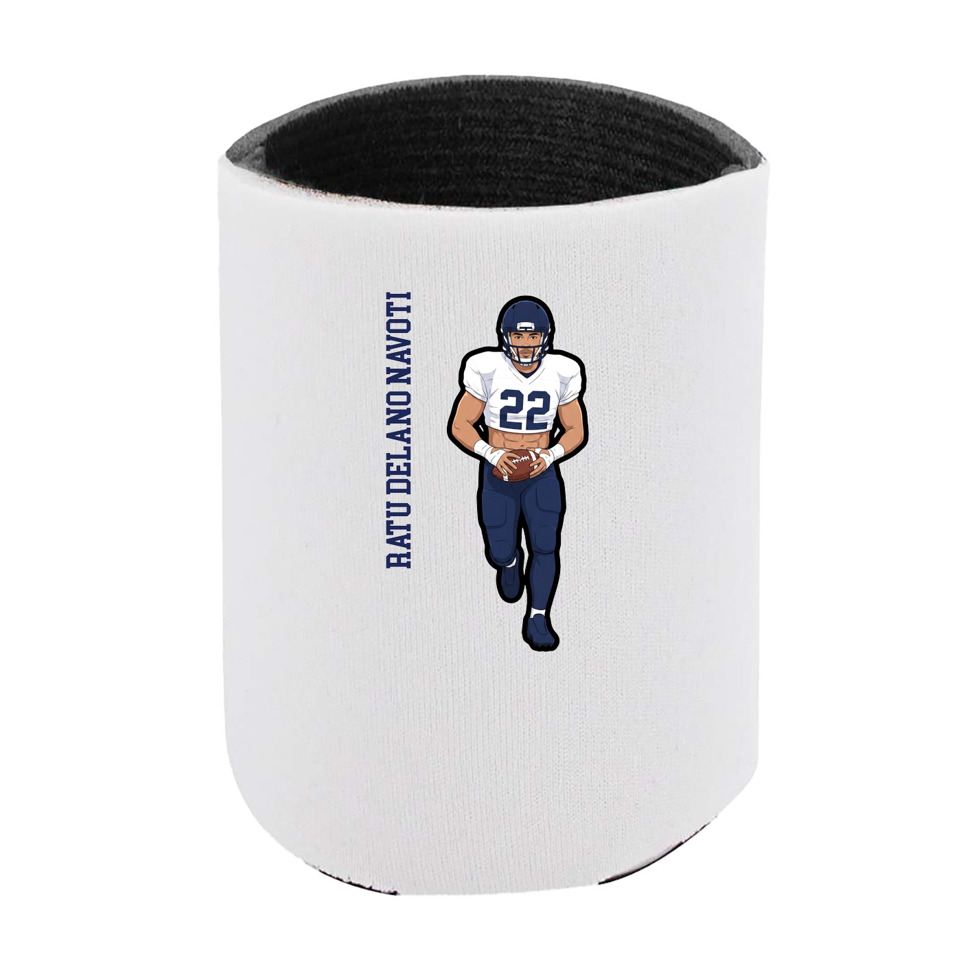 Can Holder — Name Vertical in White