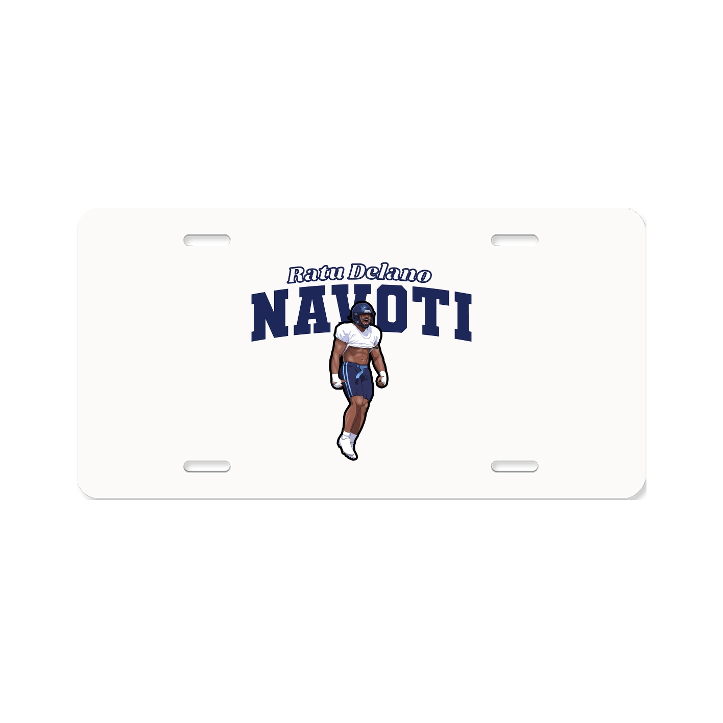 License Plate — Name Arch in Classic