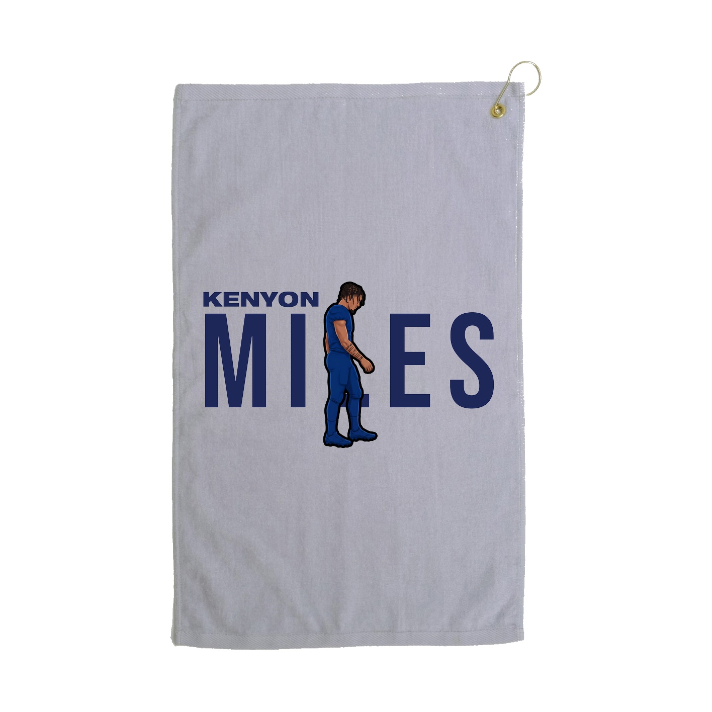 Golf Towel — Player Name in Grey