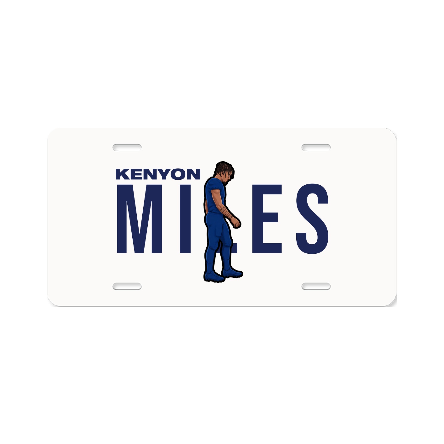 License Plate — Player Name in Classic