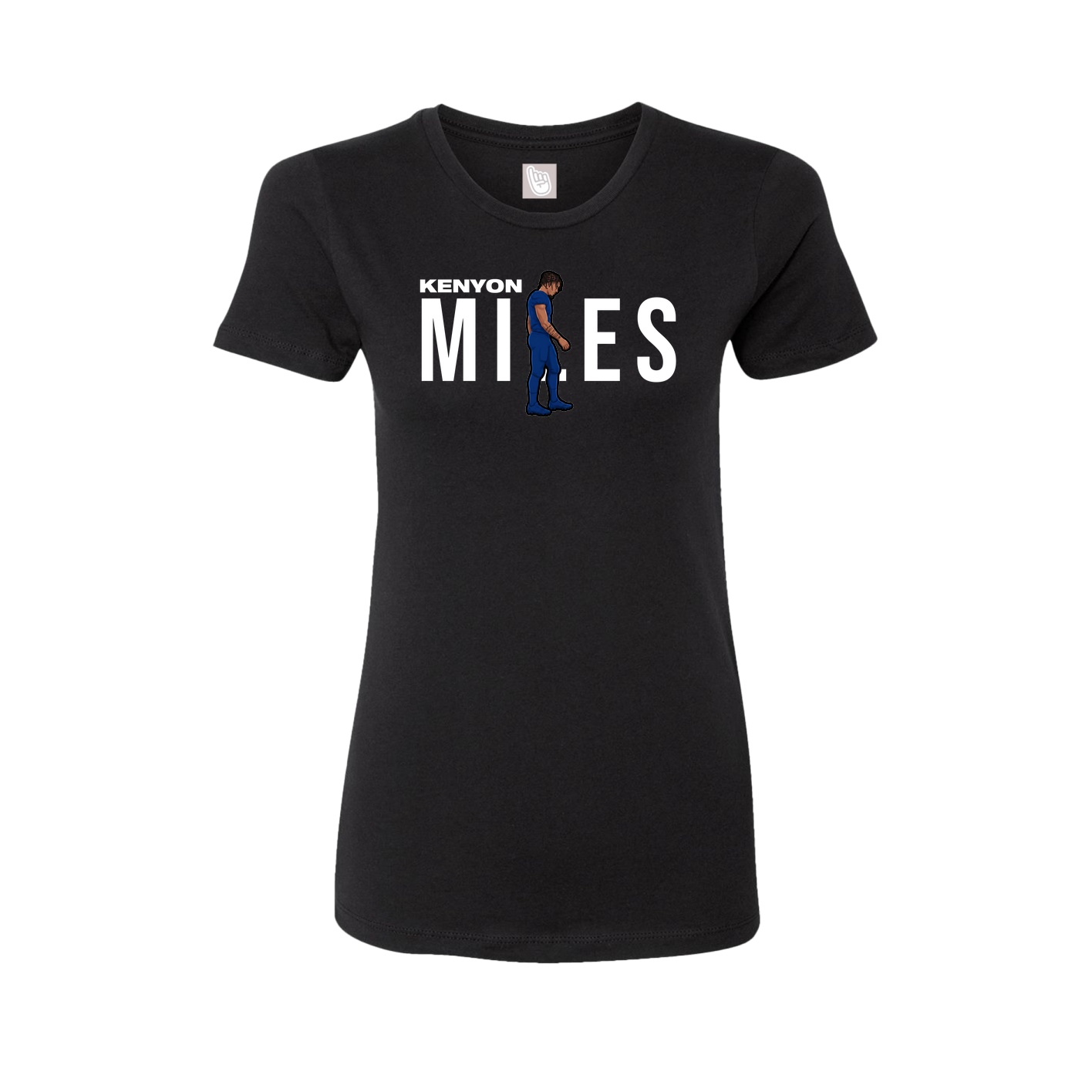 Fitted Women's Tee — Player Name in Black