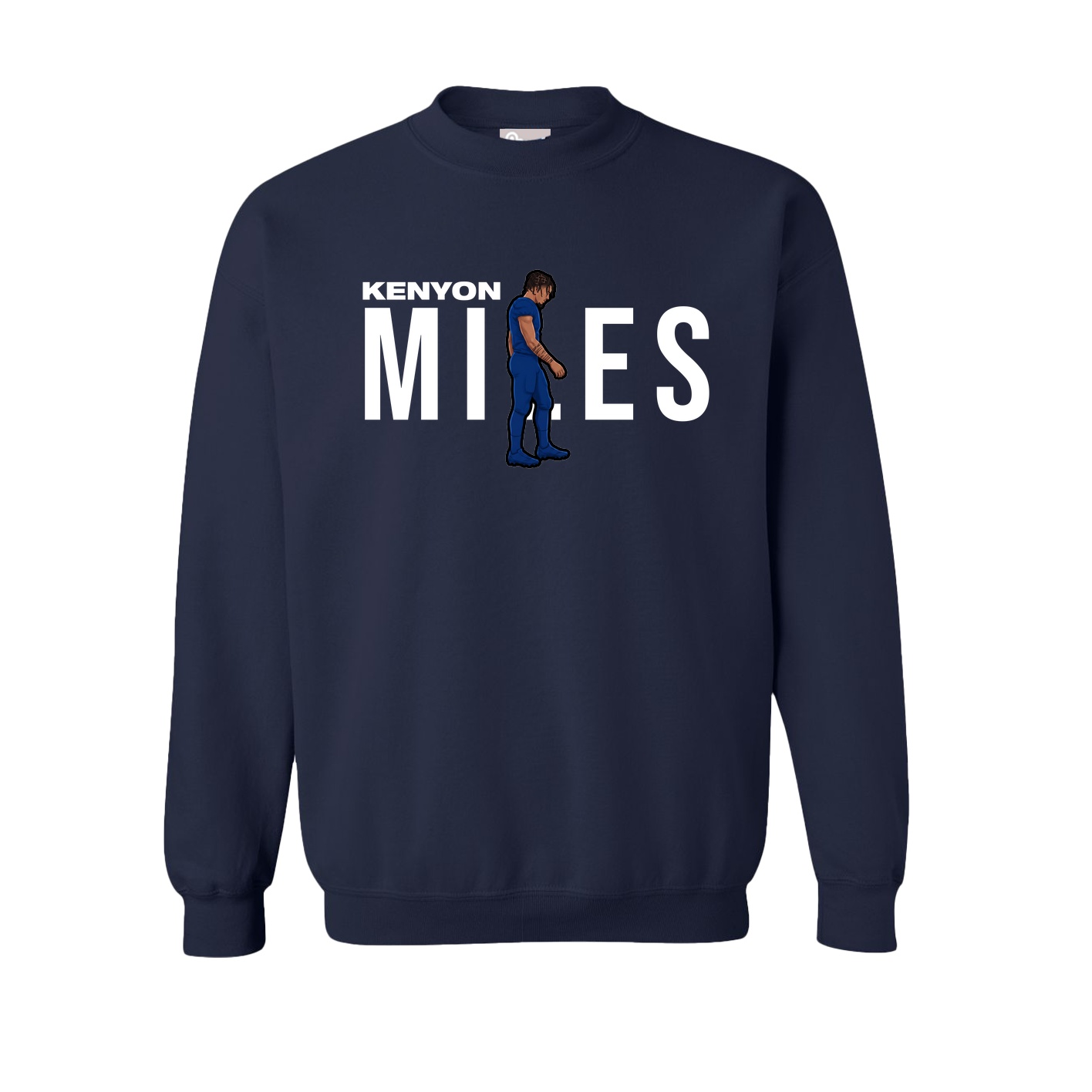 Fleece Crew — Player Name in Navy
