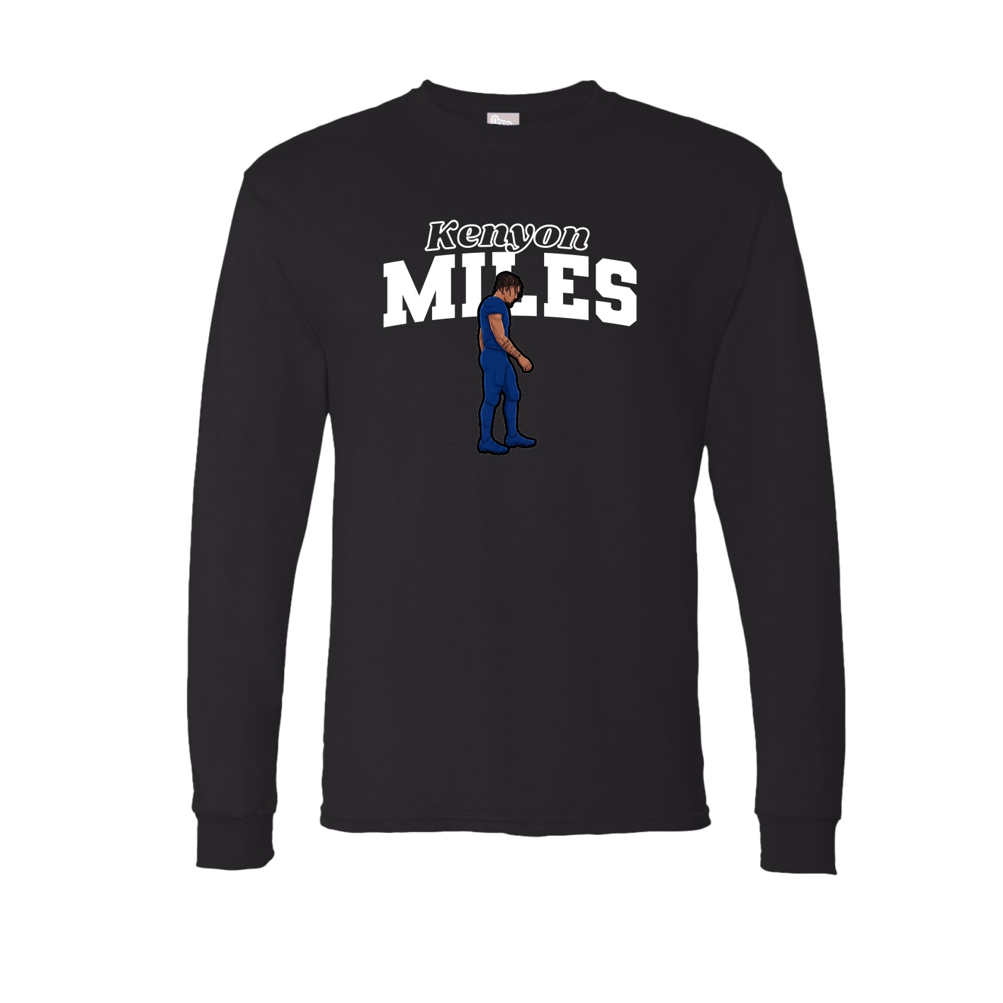 Long Sleeve Tee — Name Arch in Black