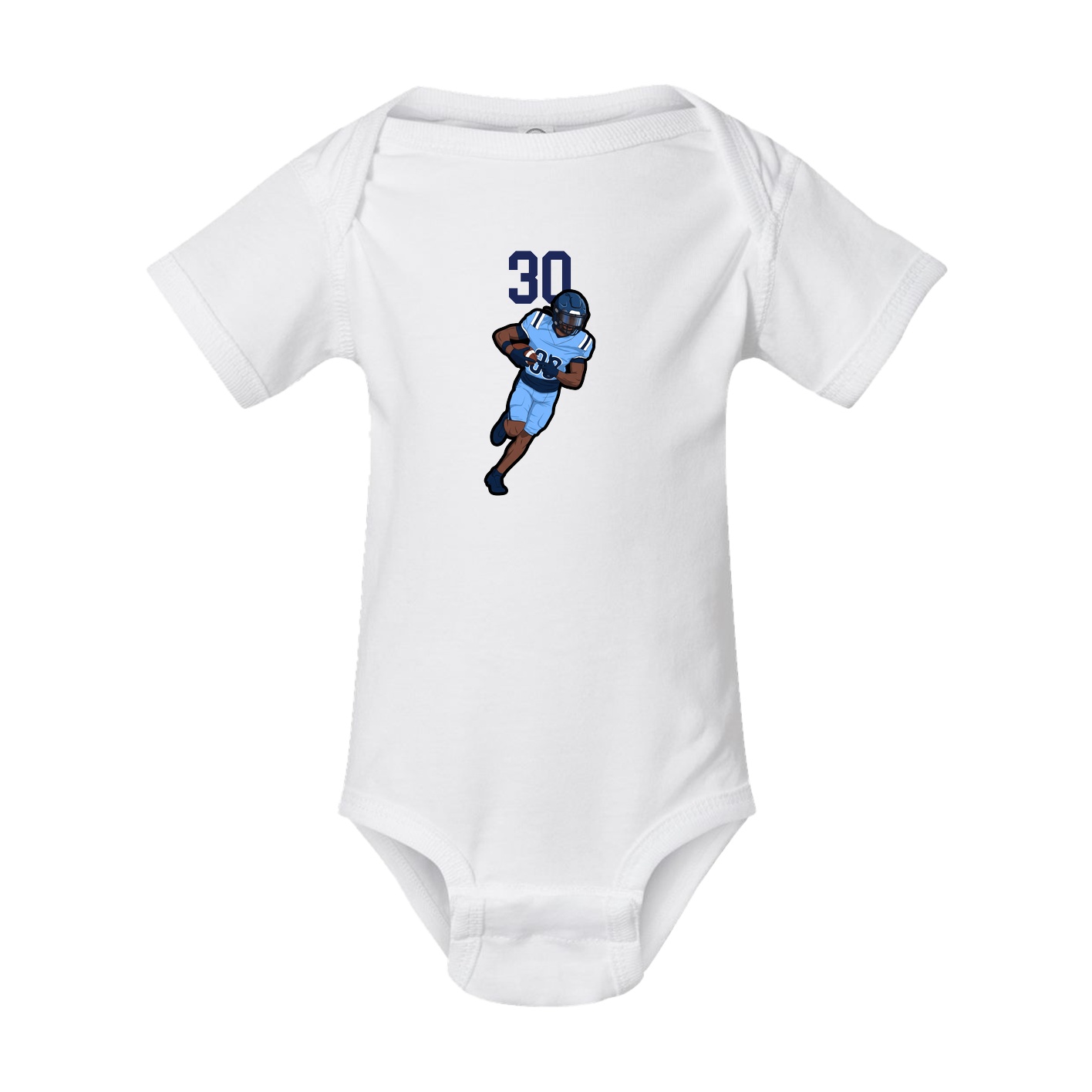 Baby Onesie — Number Top in White