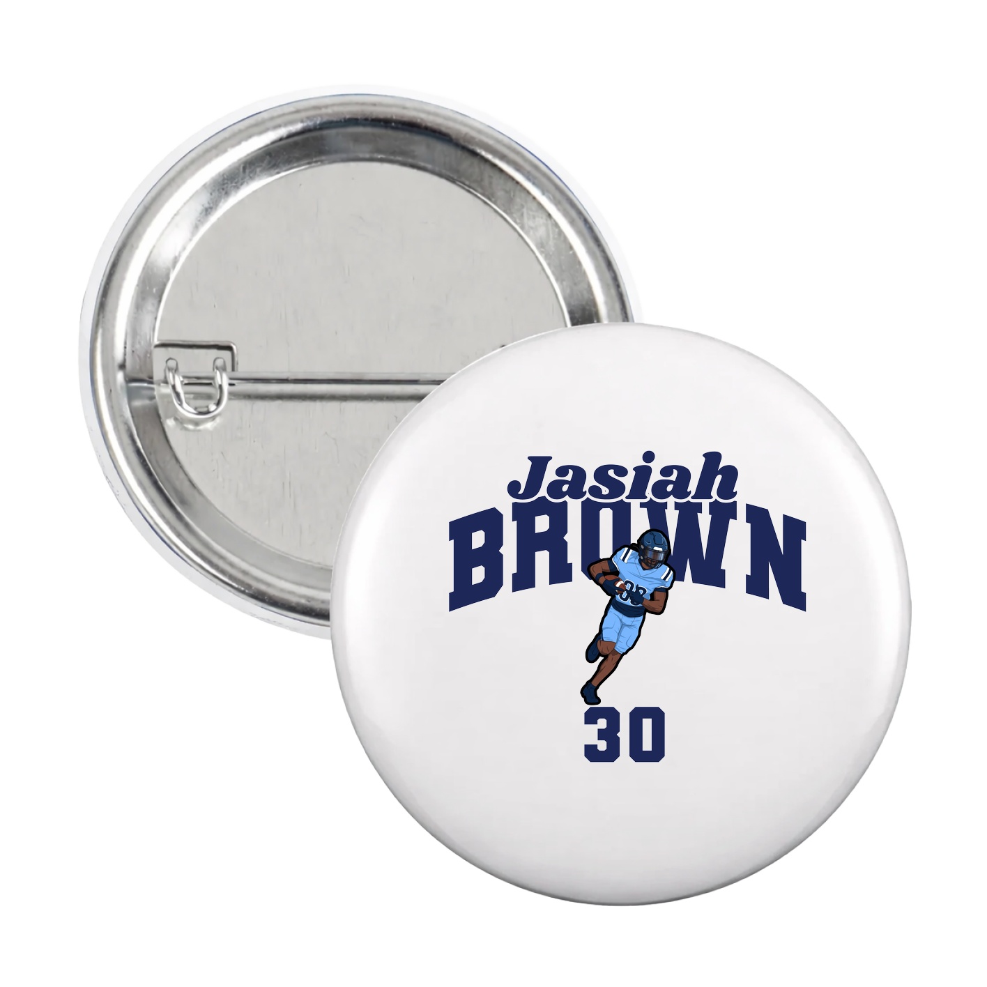Game Day Button — Signature Arch in White