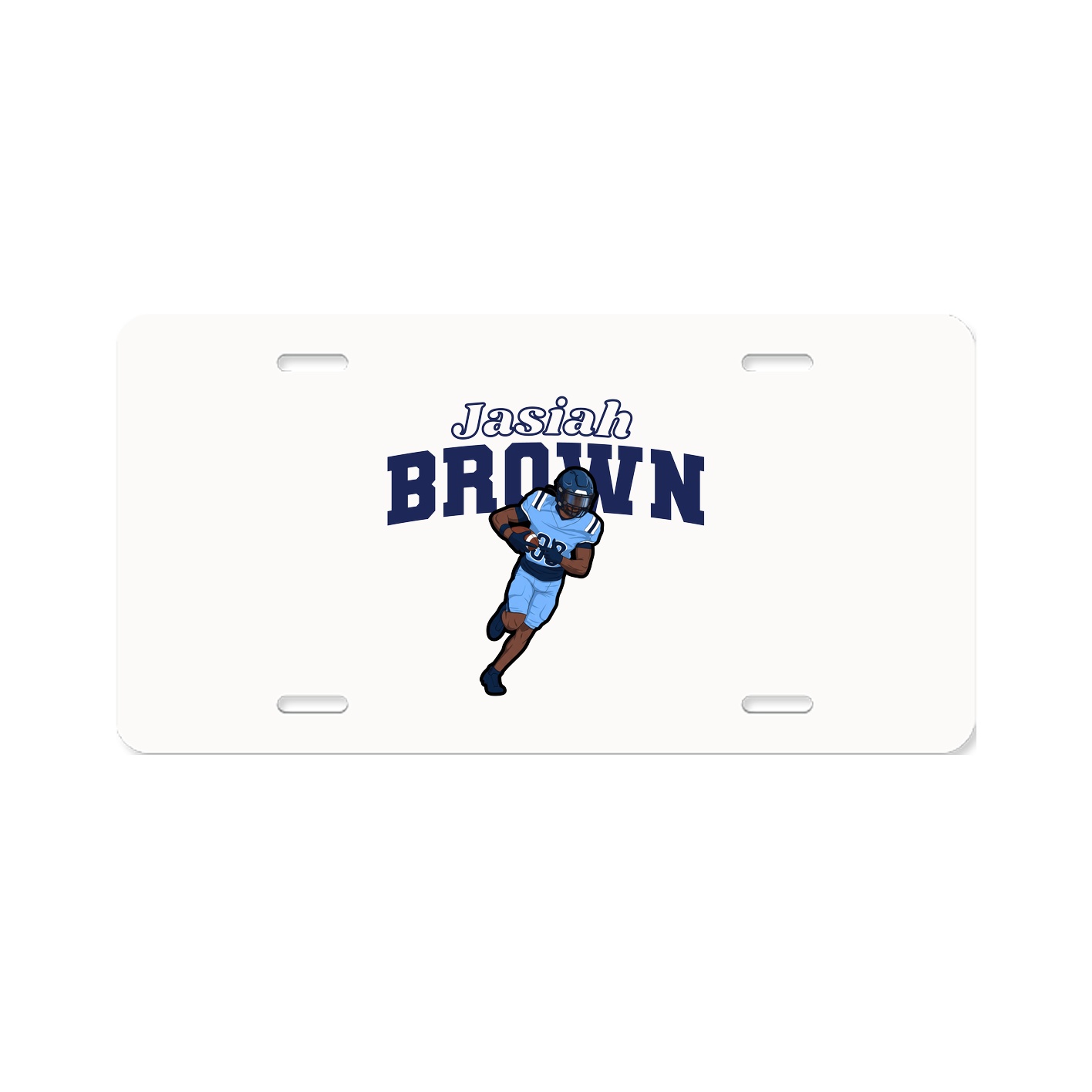 License Plate — Name Arch in Classic