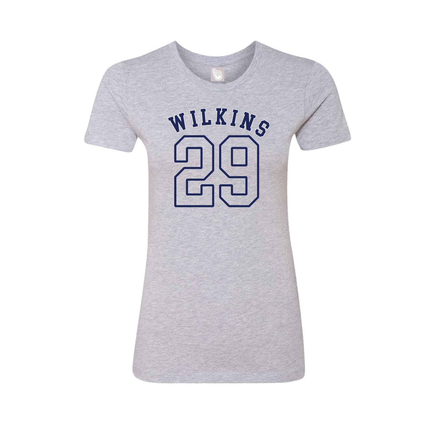 Fitted Women's Tee — Shirsey Arch in Grey