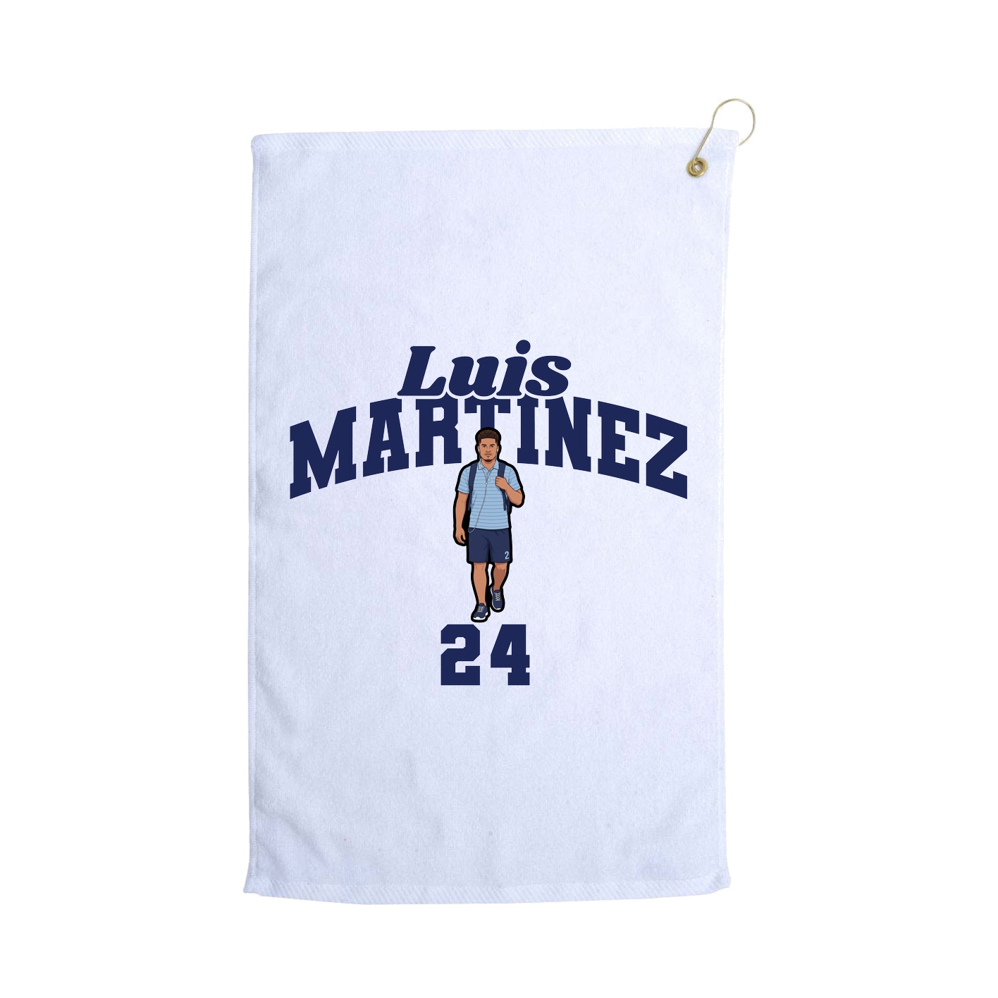 Golf Towel — Signature Arch in White